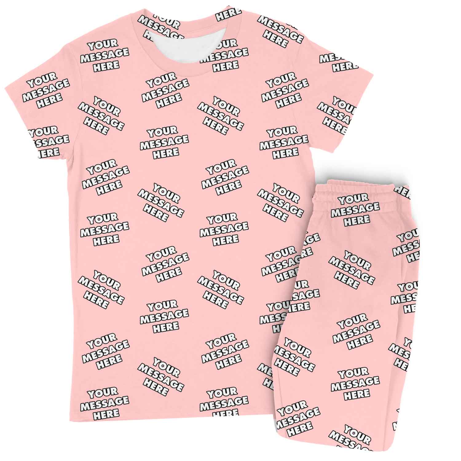 Women's Personalised Message Pyjamas - Trouser Set