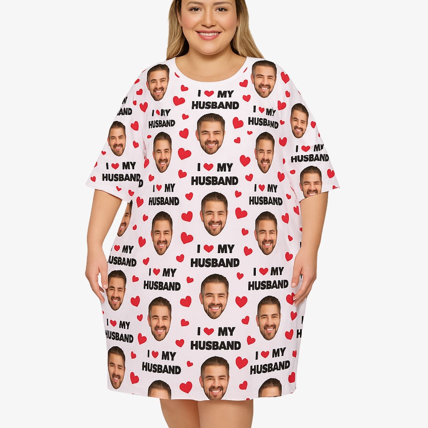 I Love My Husband Custom Sleep Tee