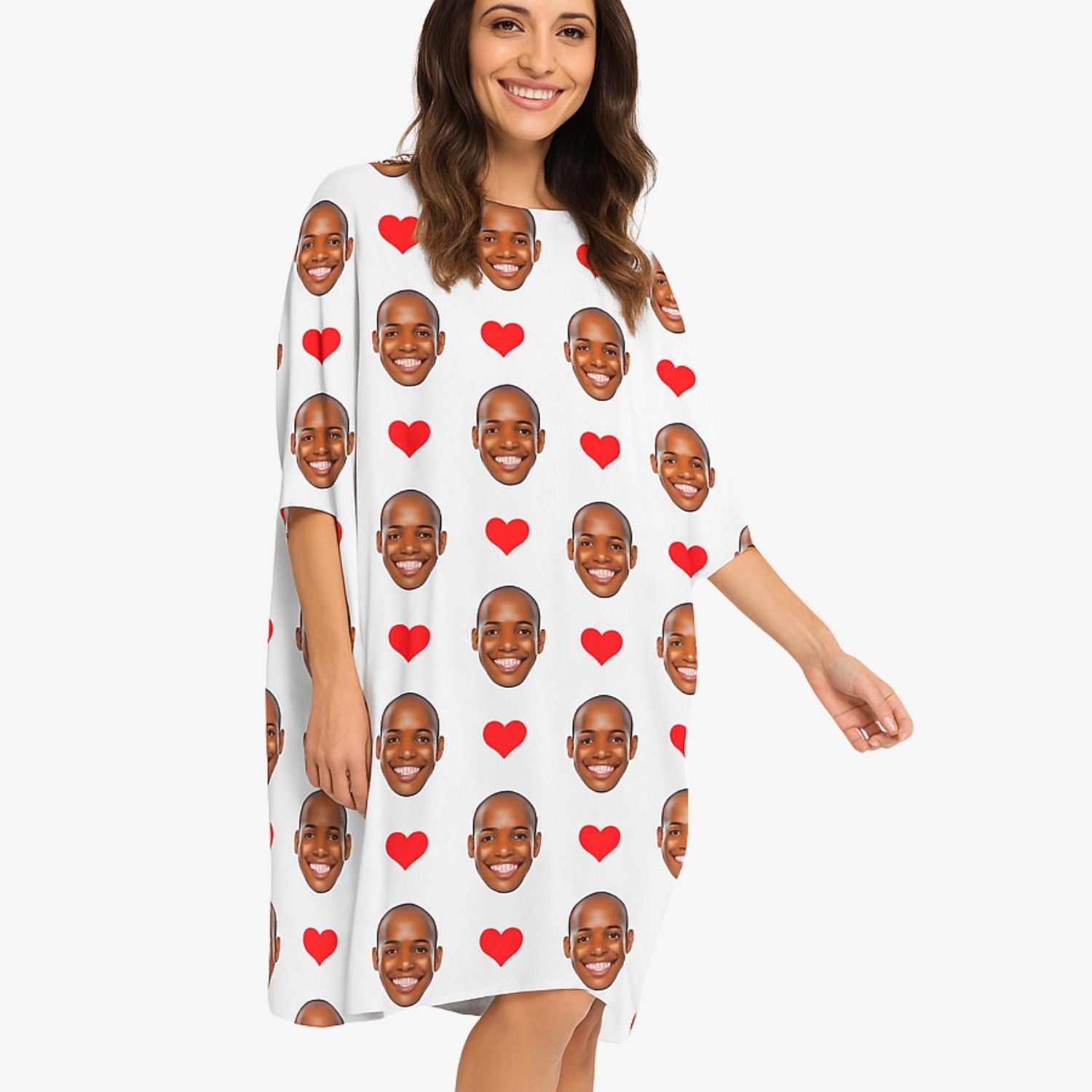 Red Hearts Custom Sleep Tee