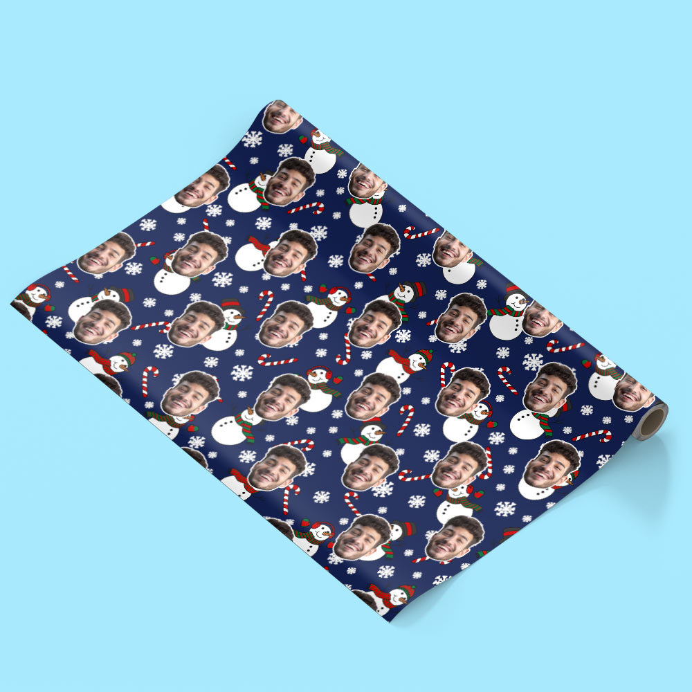 Snowman Me Personalised Christmas Wrapping Paper