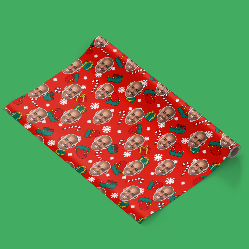 Elf Me Personalised Christmas Wrapping Paper