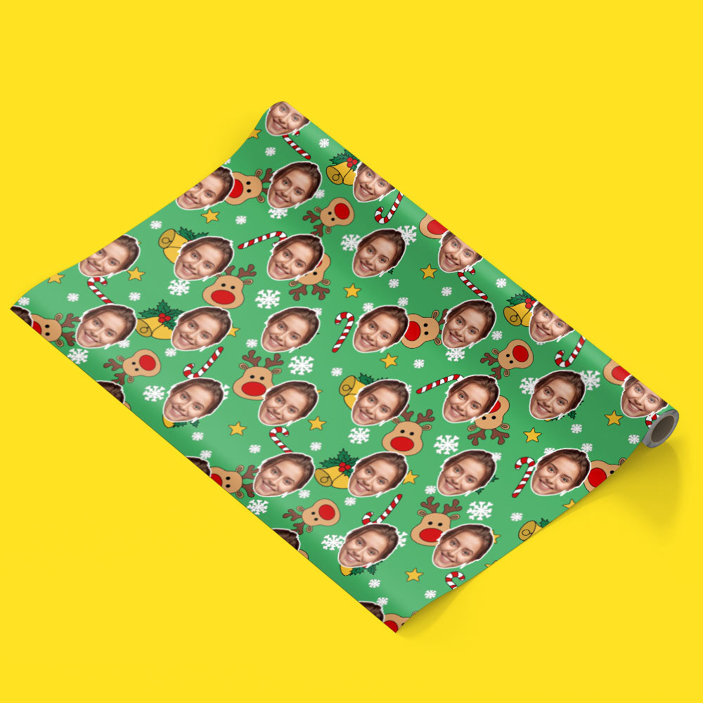 Reindeer Me Personalised Christmas Wrapping Paper