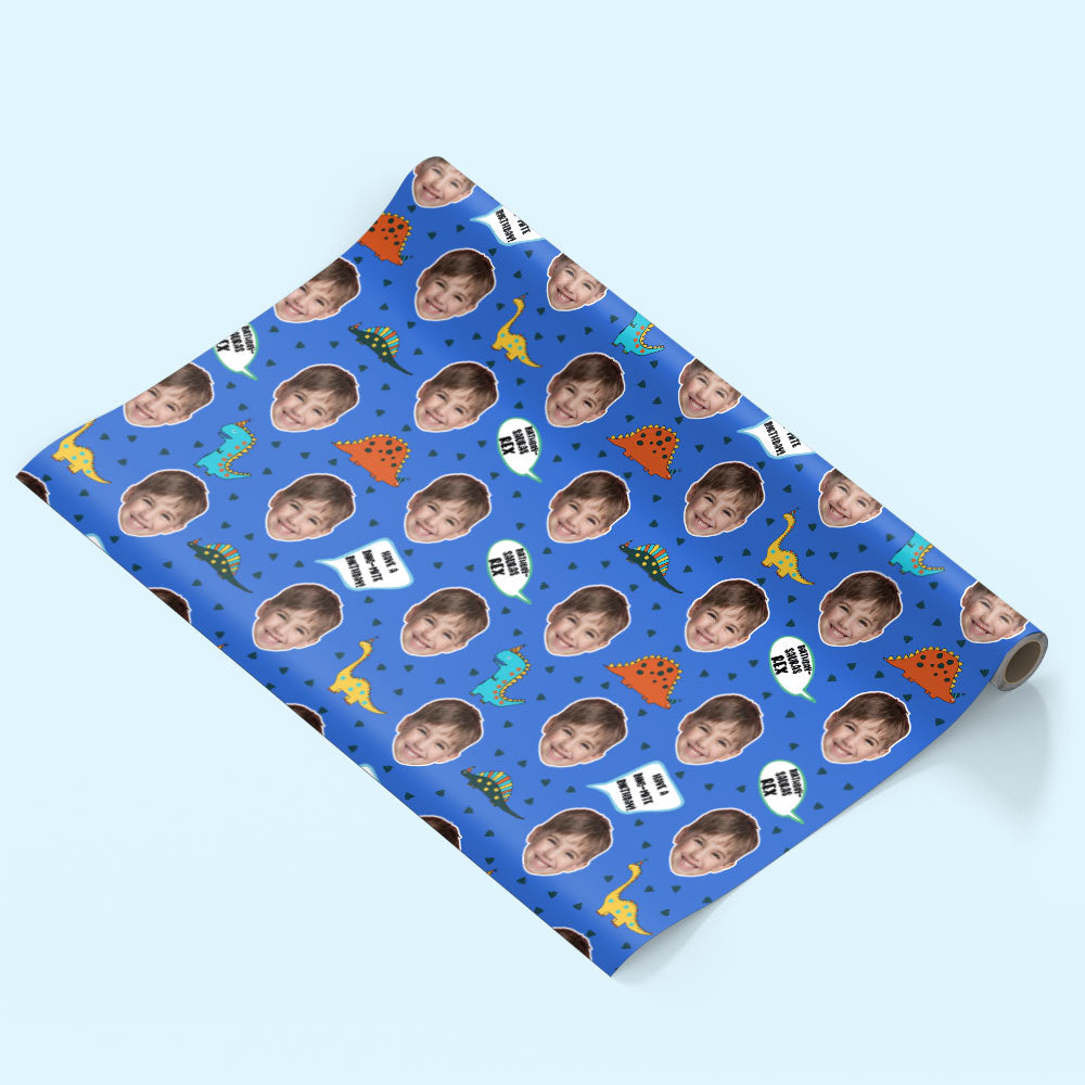 Birthday Dinosaur Wrapping Paper