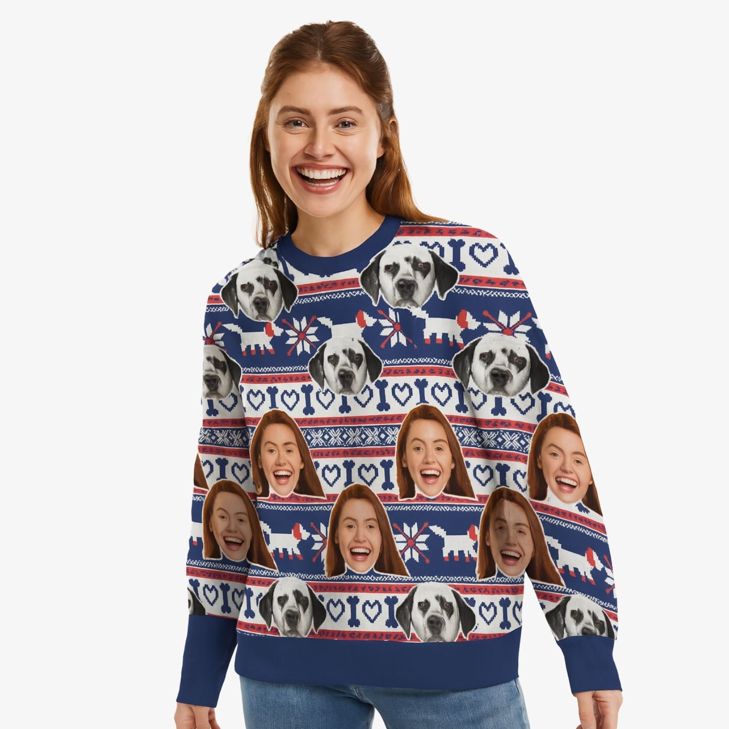 You & Your Dog Personalised Christmas Jumper