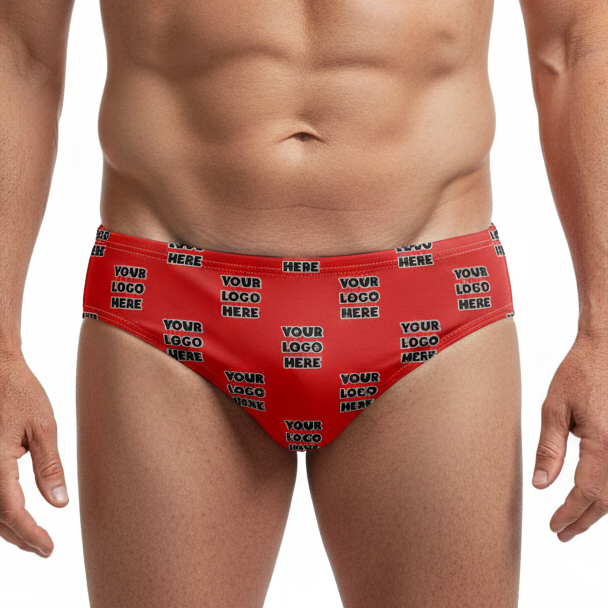 Your Logo Pattern Swim Trunks