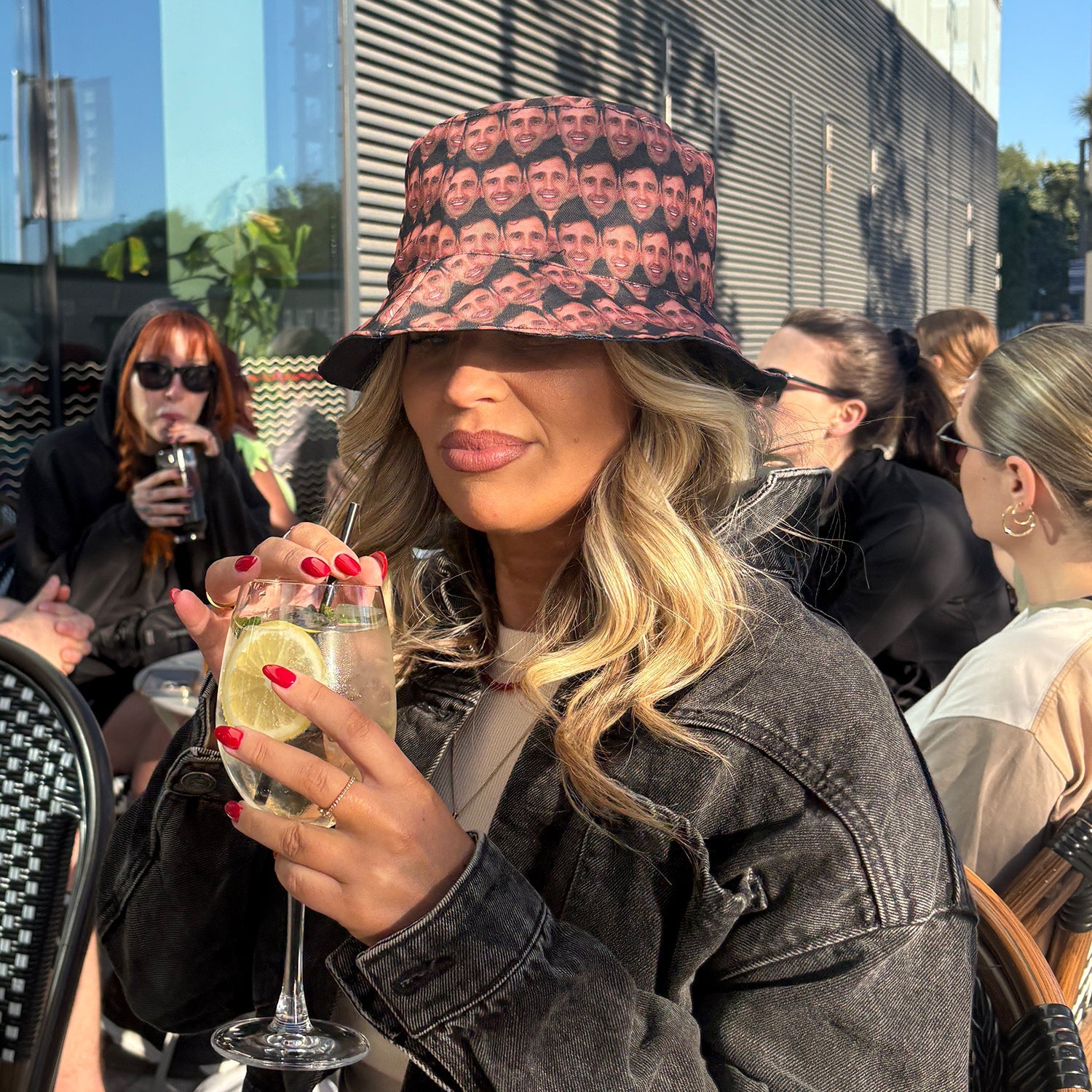 Overlap Photo Collage Custom Bucket Hat