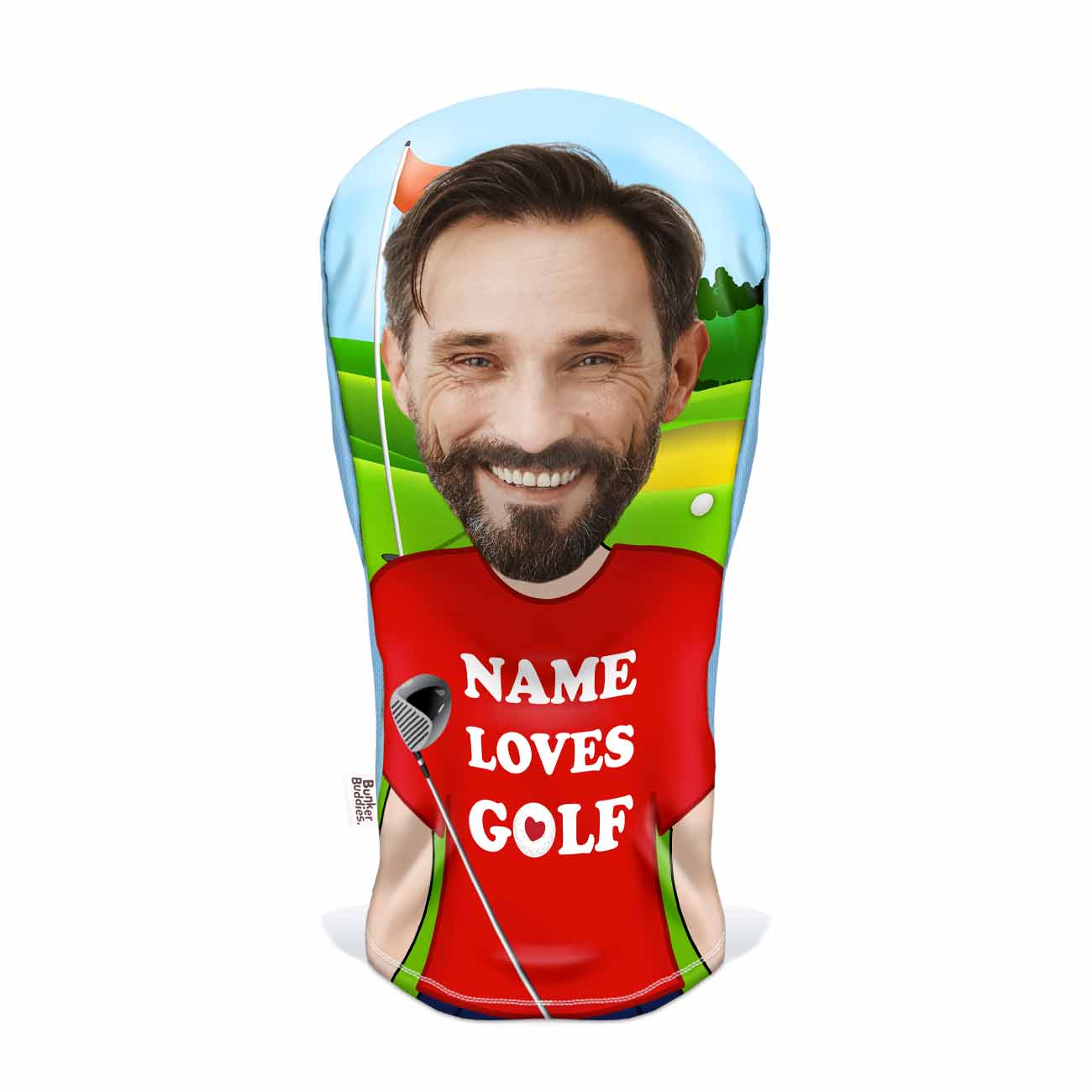 (Name) Loves Golf Personalised Golf Head Cover