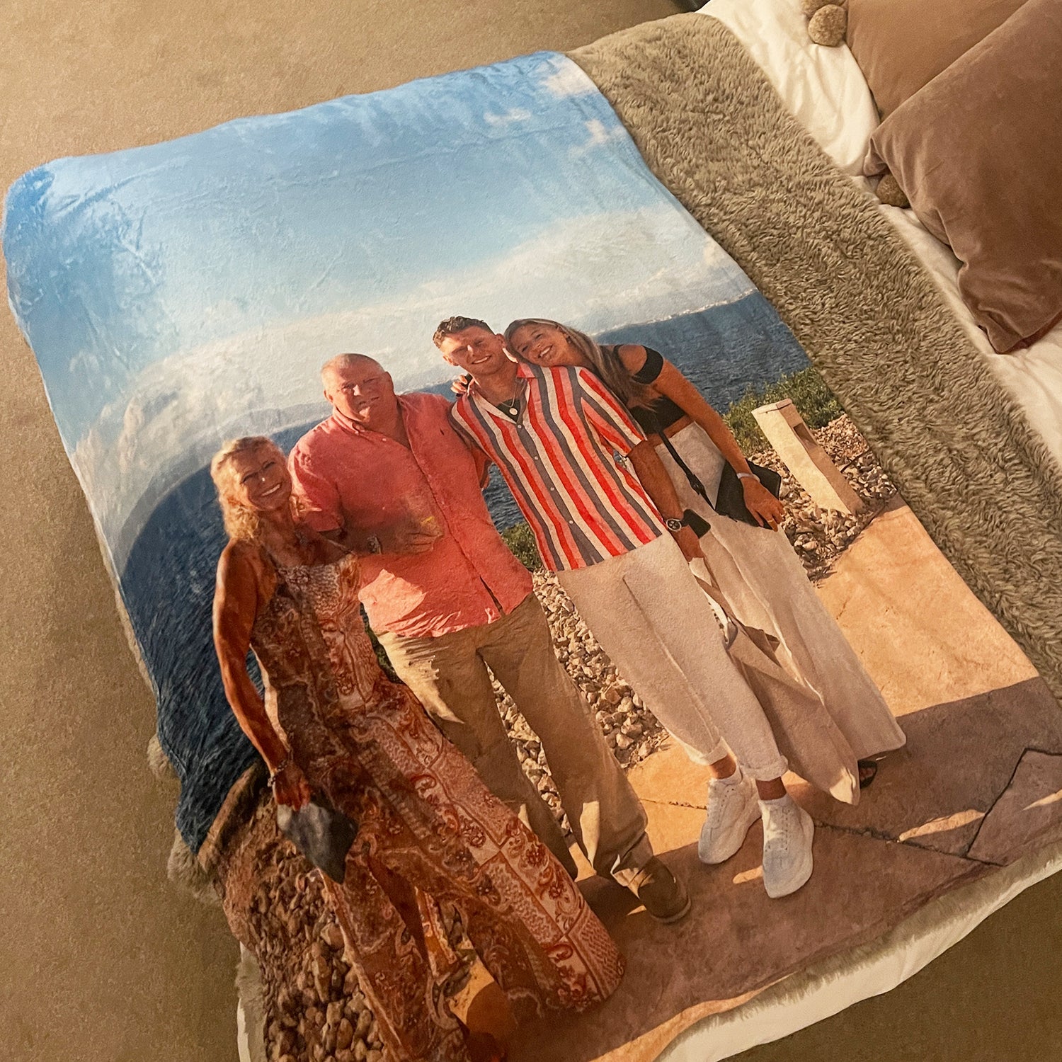 personalised photo blanket