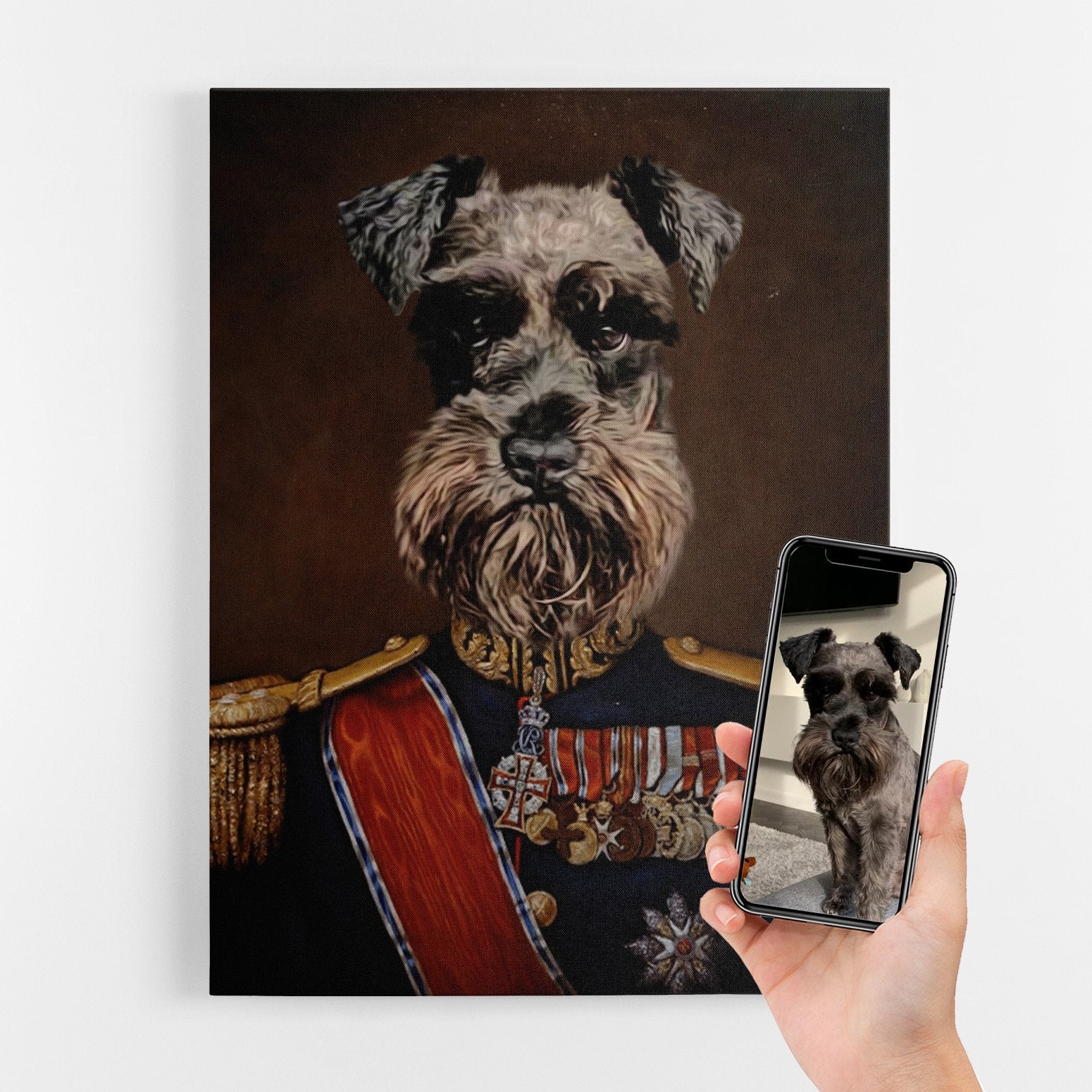 Dog Major Portrait Canvas