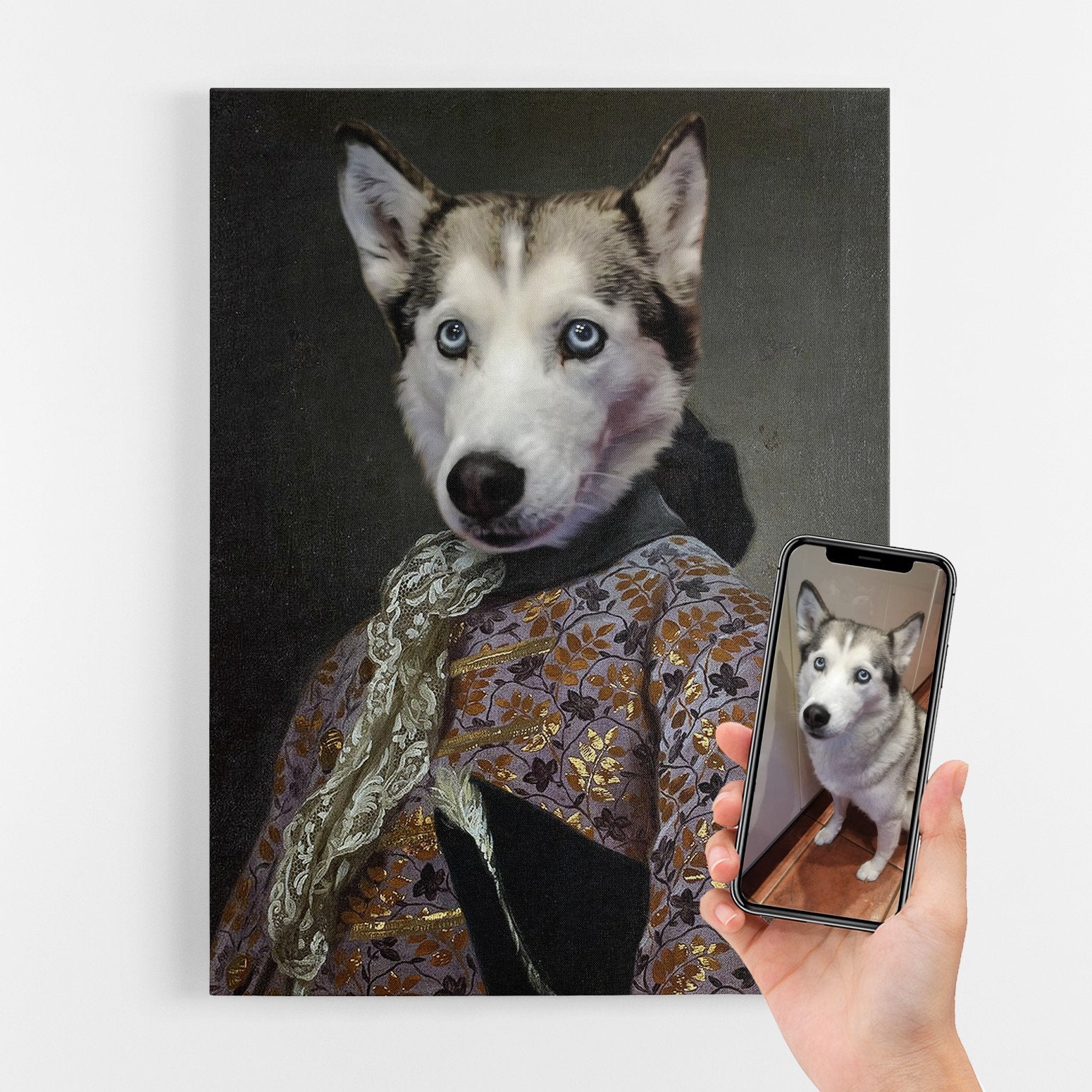 Dog Royal Master Portrait Canvas