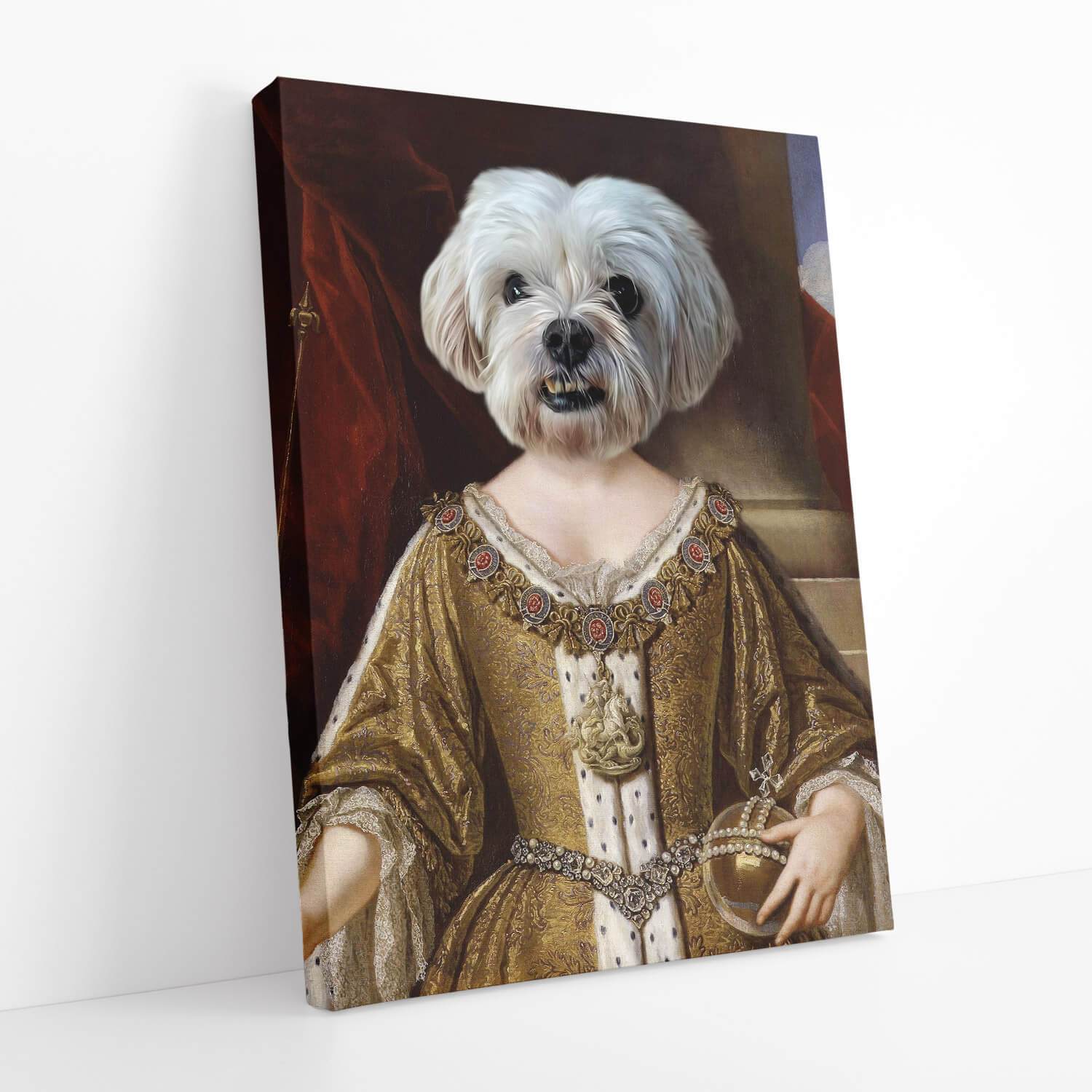 Dog Royal Highness Portrait Canvas