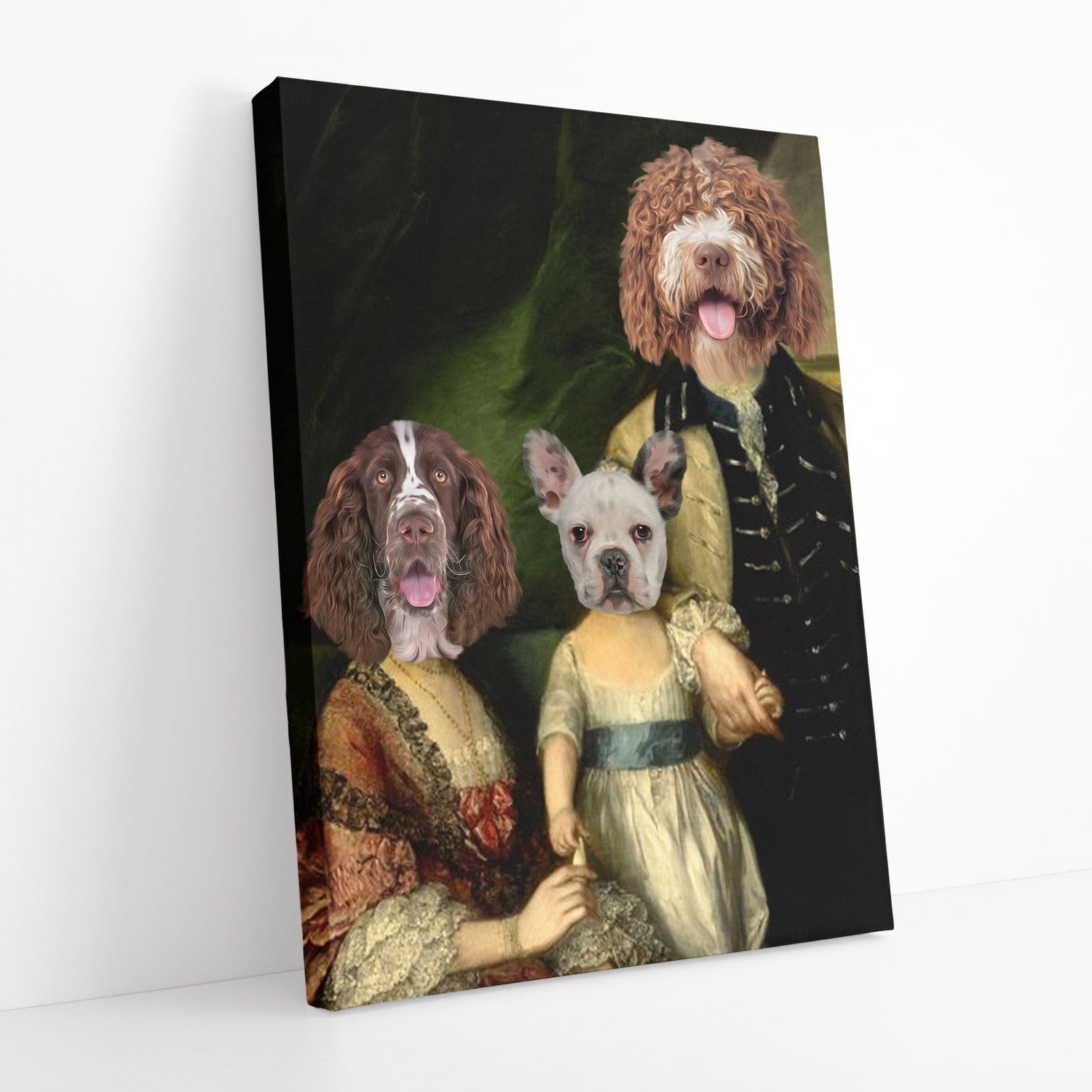 Dog Victorian Royal Family Portrait Canvas