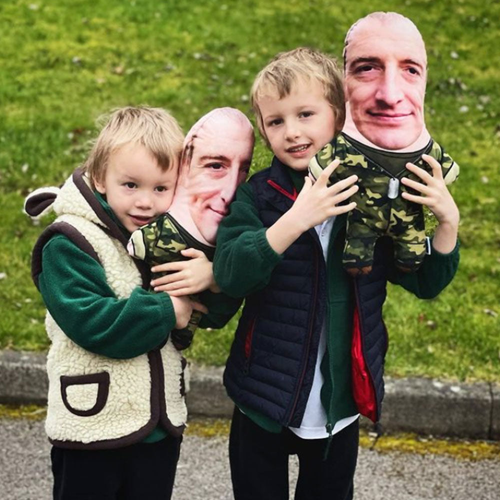 Soldier Face Pillow Doll