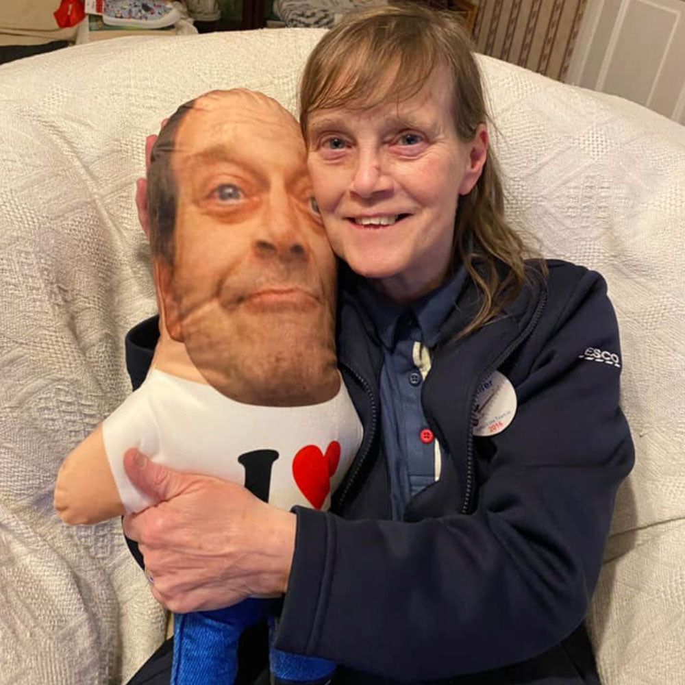 I Heart You Face Pillow Doll