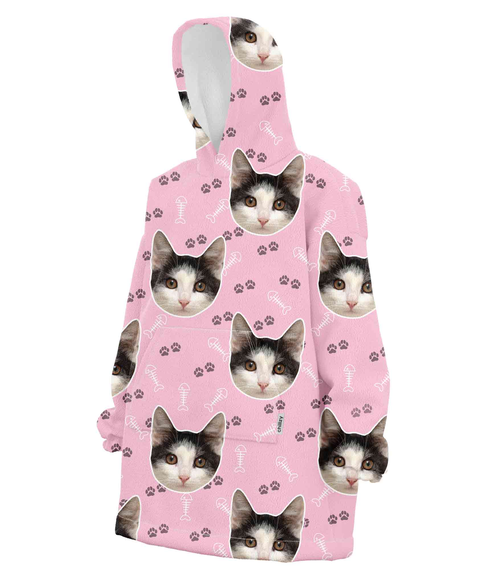 Your Cat Custom Hoodie Blanket