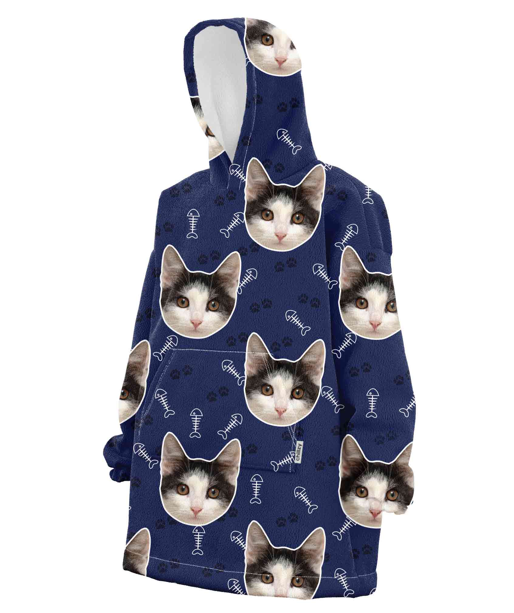 Your Cat Custom Hoodie Blanket