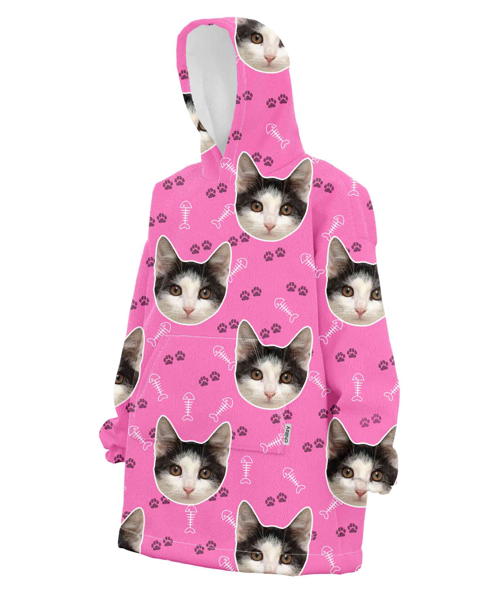 Your Cat Custom Hoodie Blanket