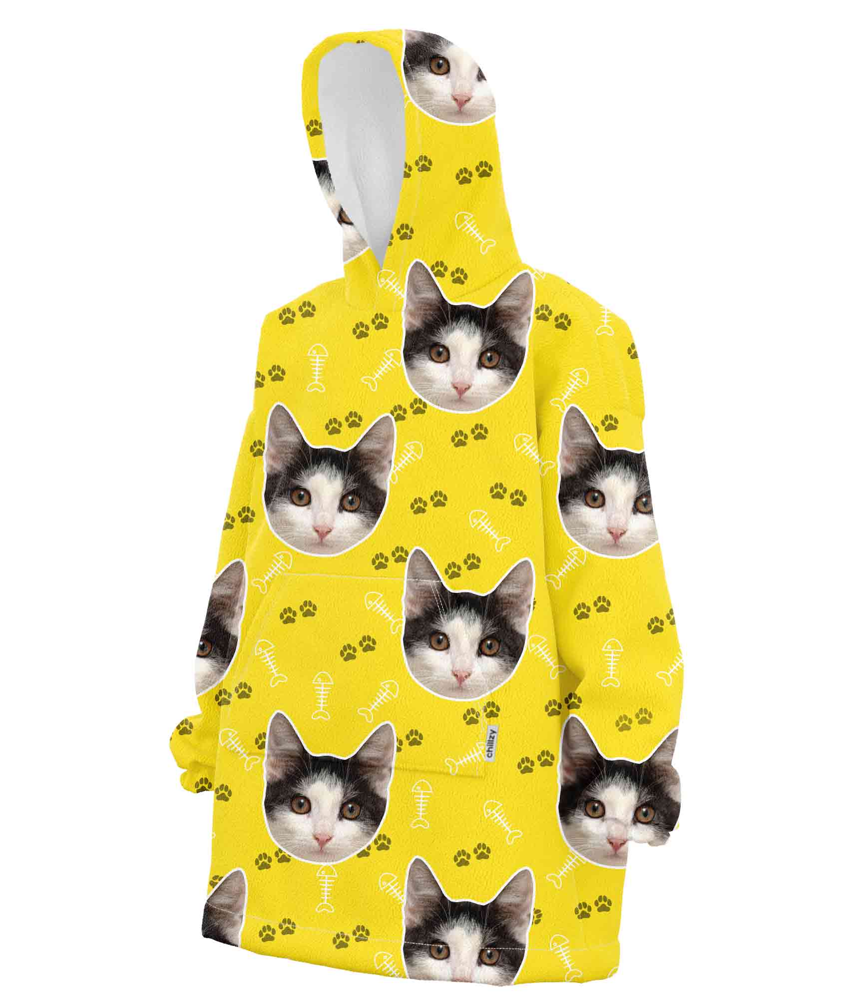 Your Cat Custom Hoodie Blanket
