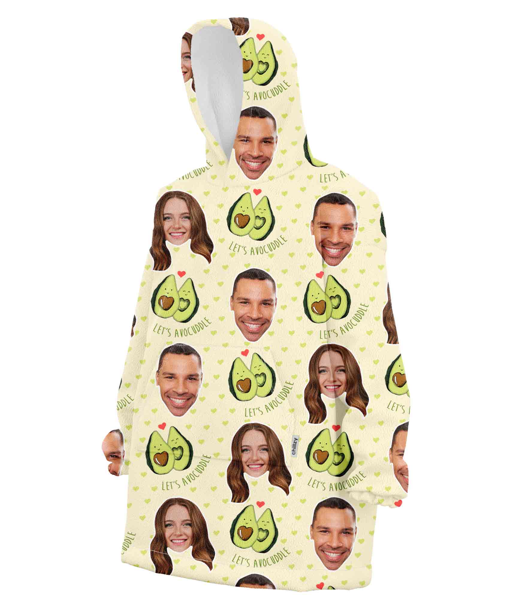 Lets Avocuddle Custom Hoodie Blanket