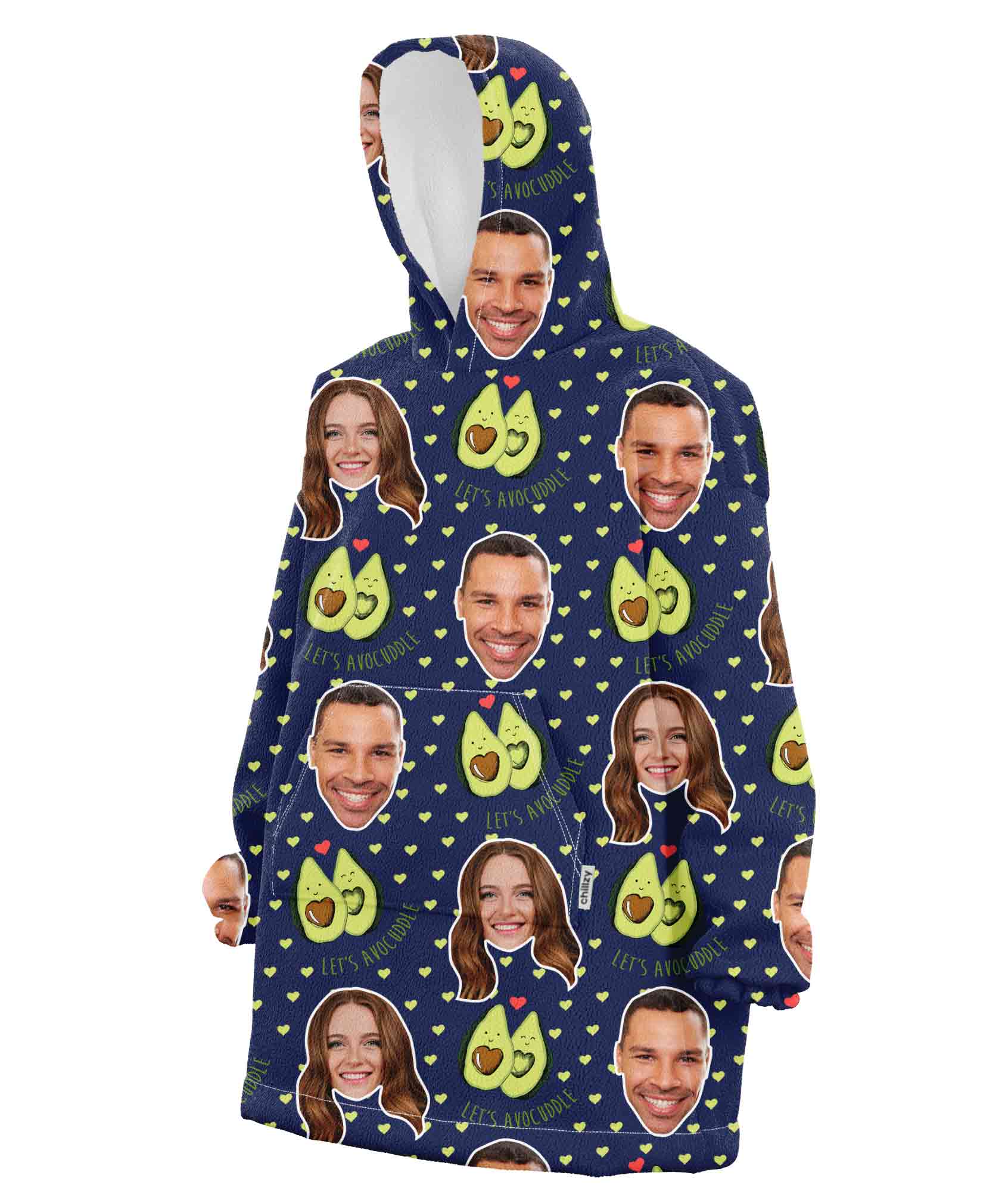 Lets Avocuddle Custom Hoodie Blanket