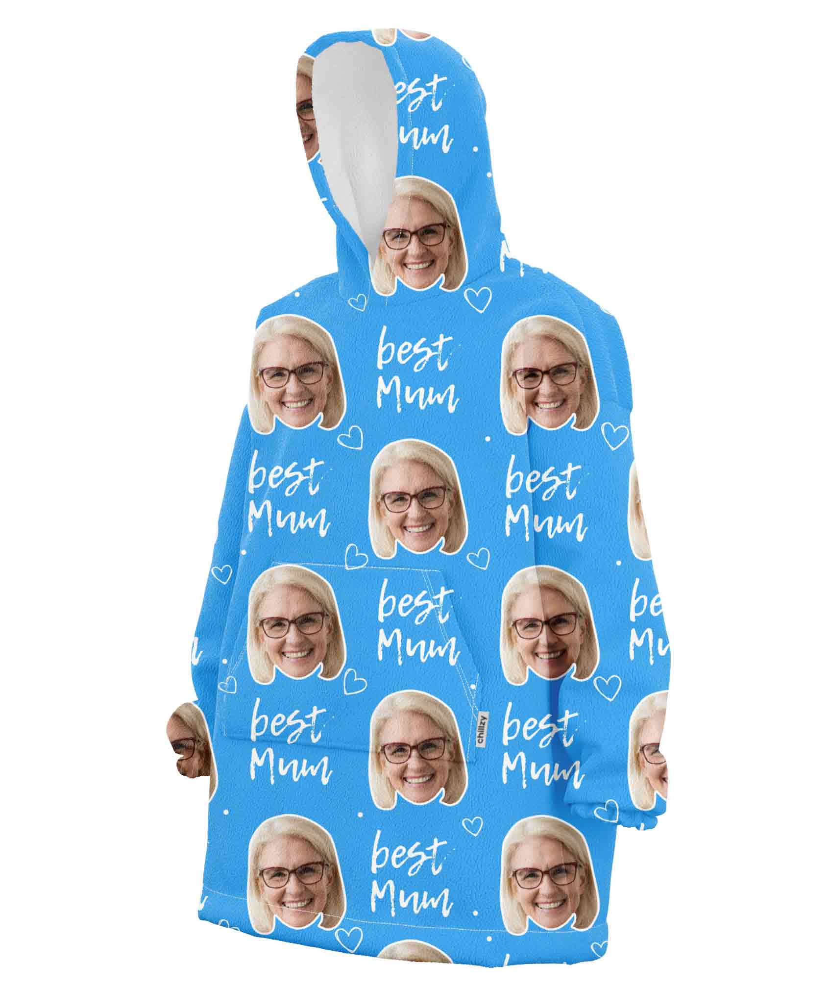 Best Mum Custom Hoodie Blanket