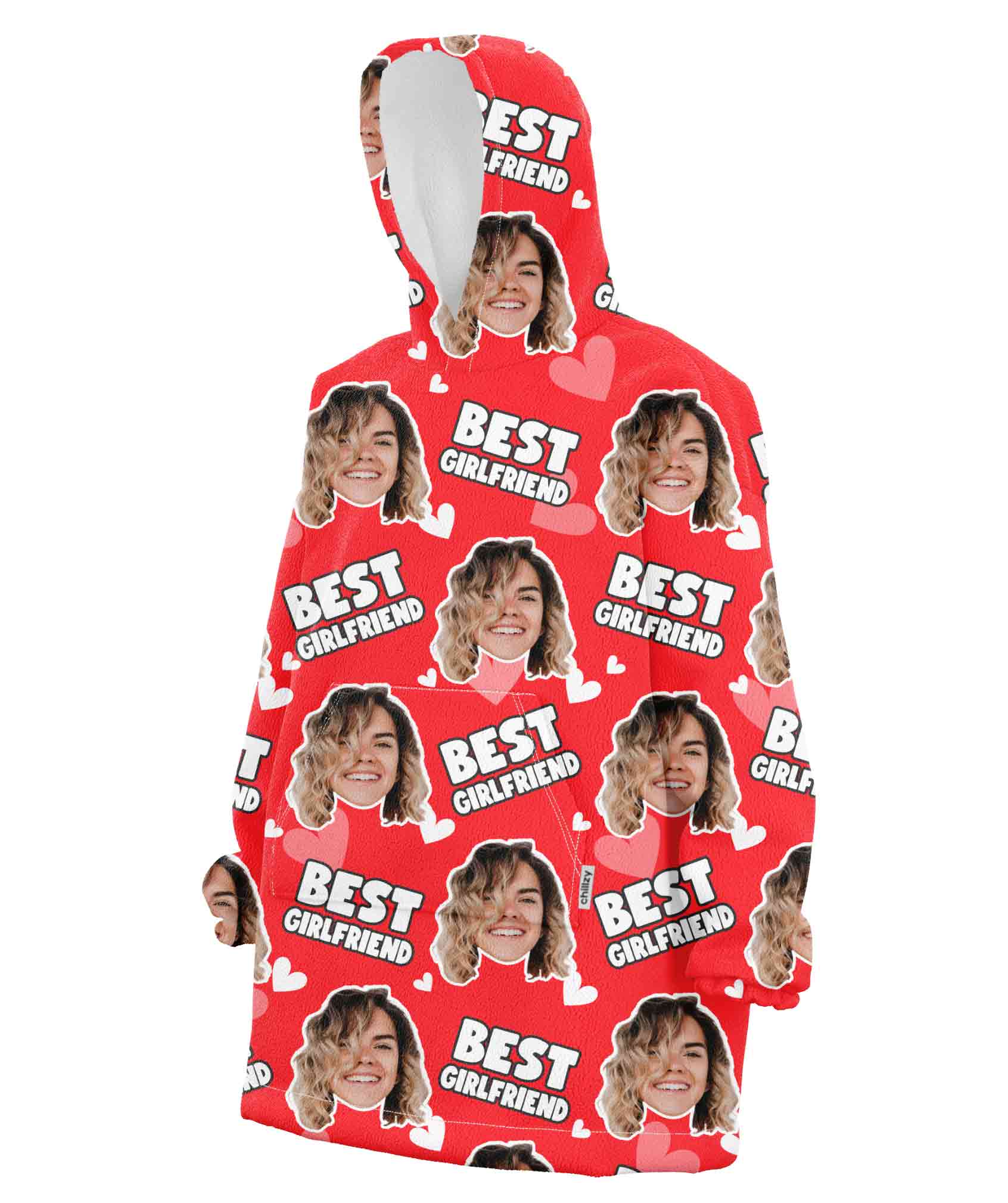 Best Girlfriend Custom Hoodie Blanket