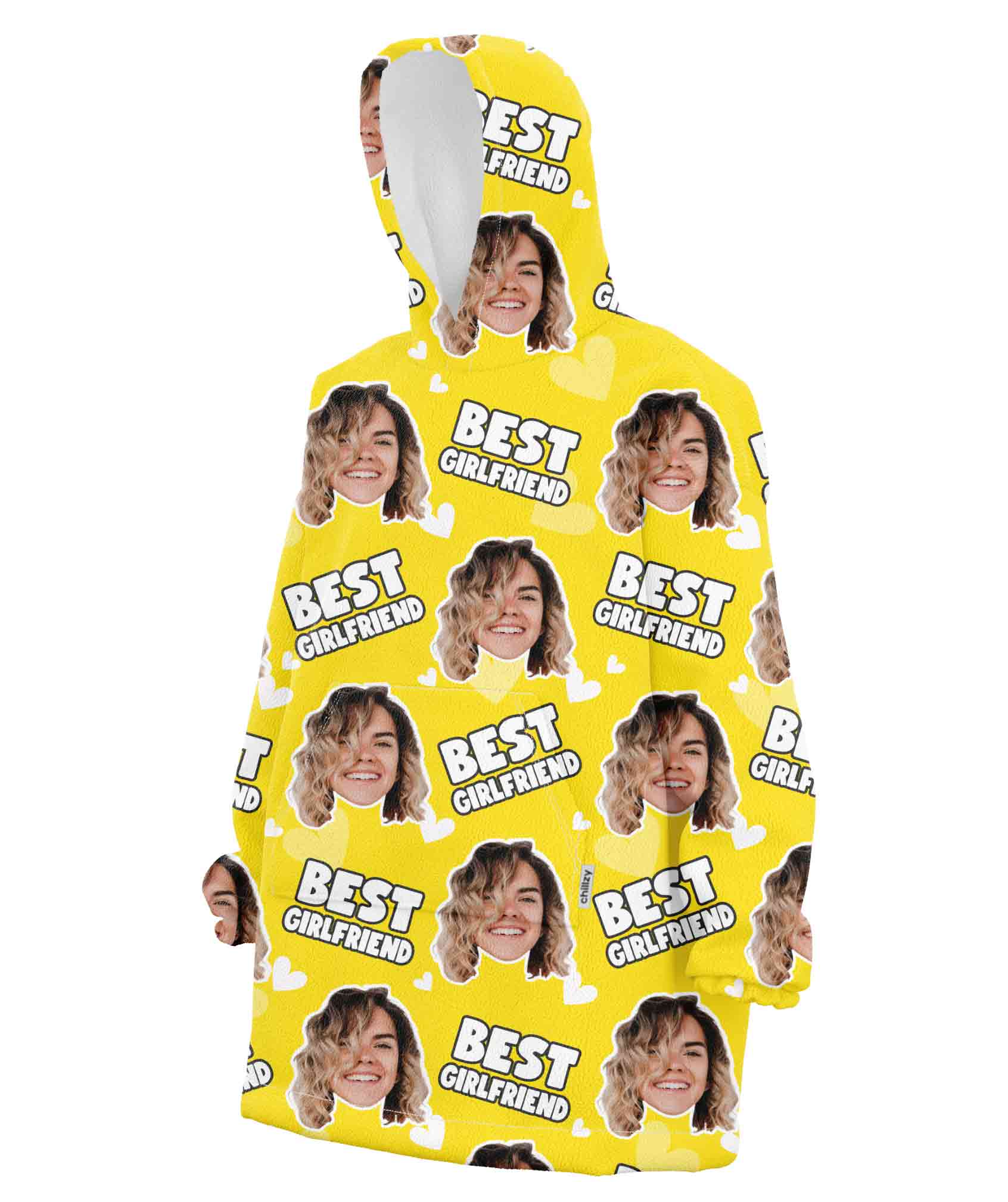 Best Girlfriend Custom Hoodie Blanket