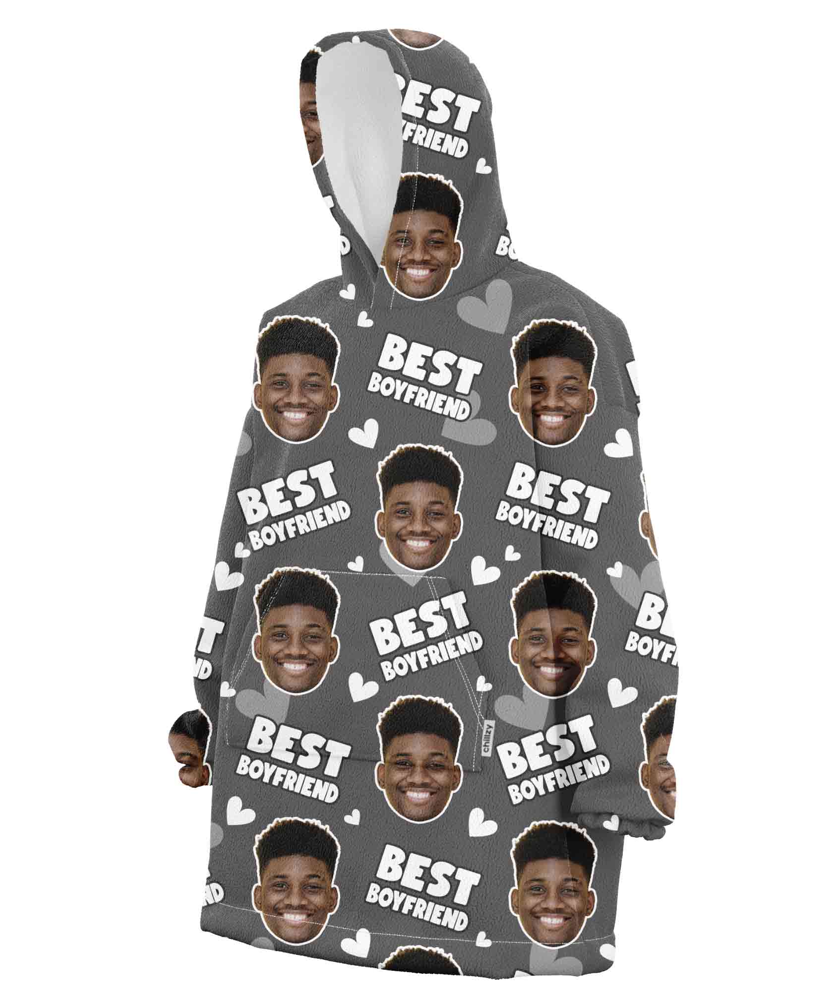Best Boyfriend Custom Hoodie Blanket