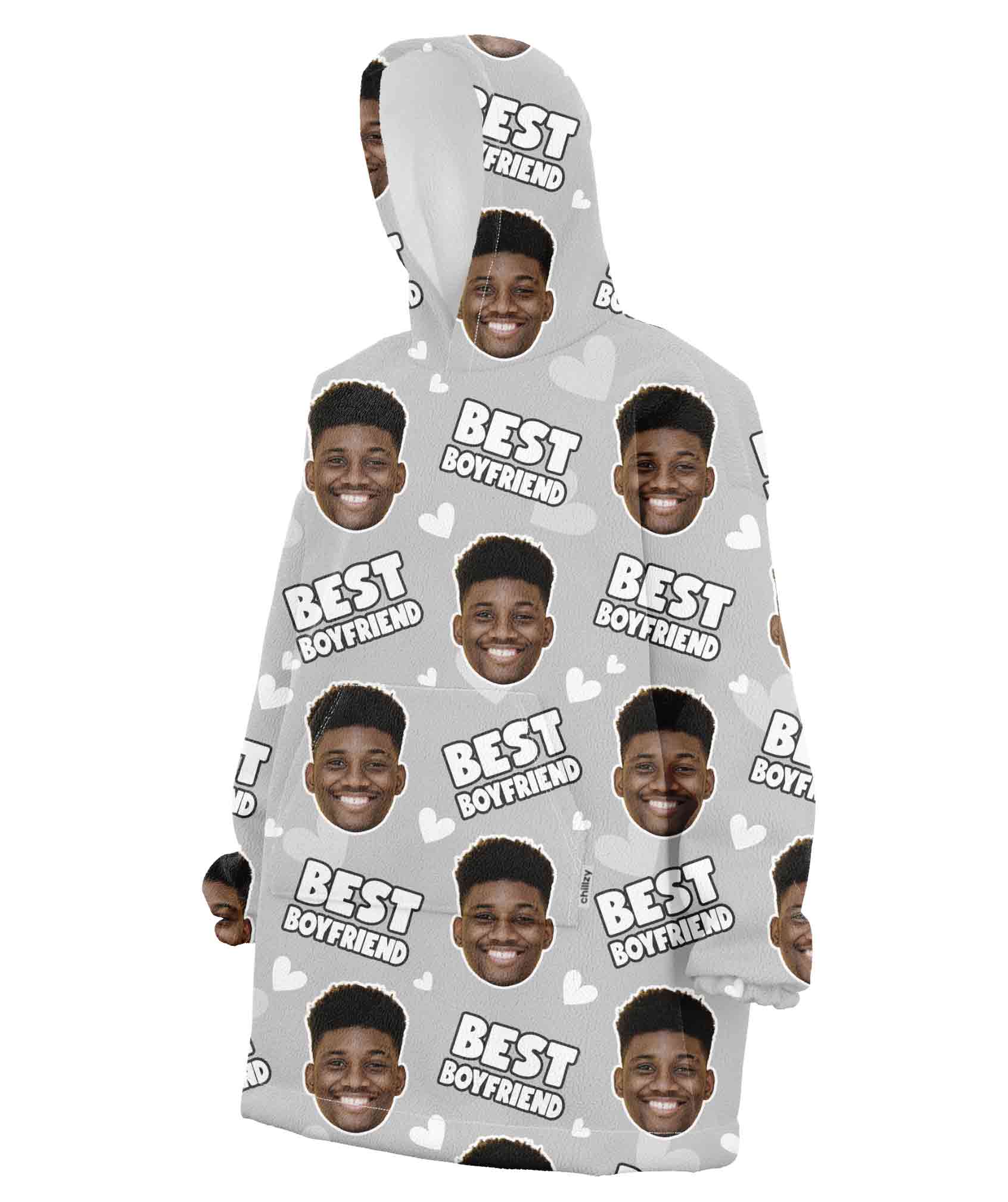Best Boyfriend Custom Hoodie Blanket