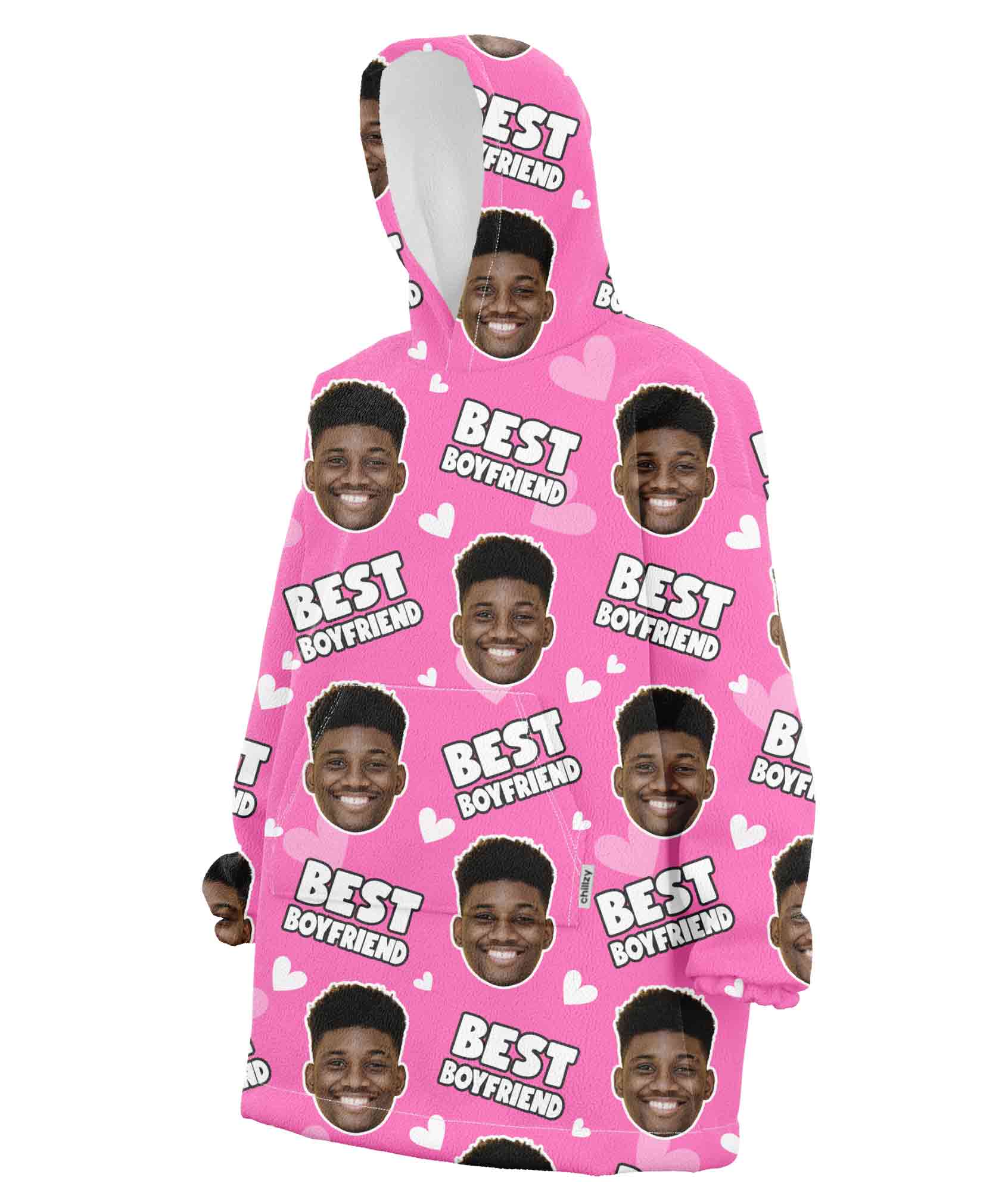 Best Boyfriend Custom Hoodie Blanket