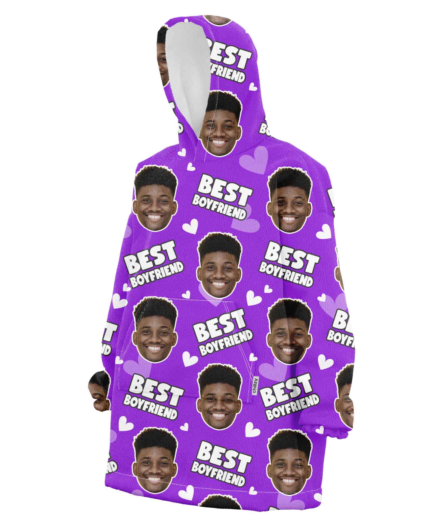 Best Boyfriend Custom Hoodie Blanket
