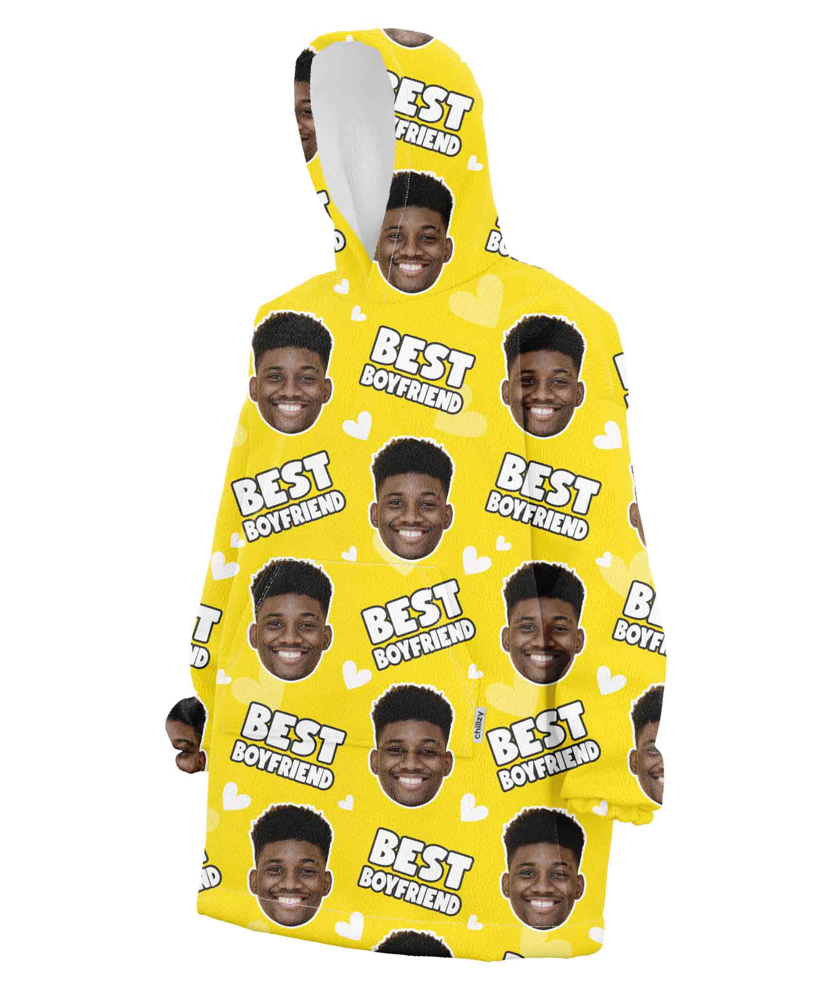 Best Boyfriend Custom Hoodie Blanket
