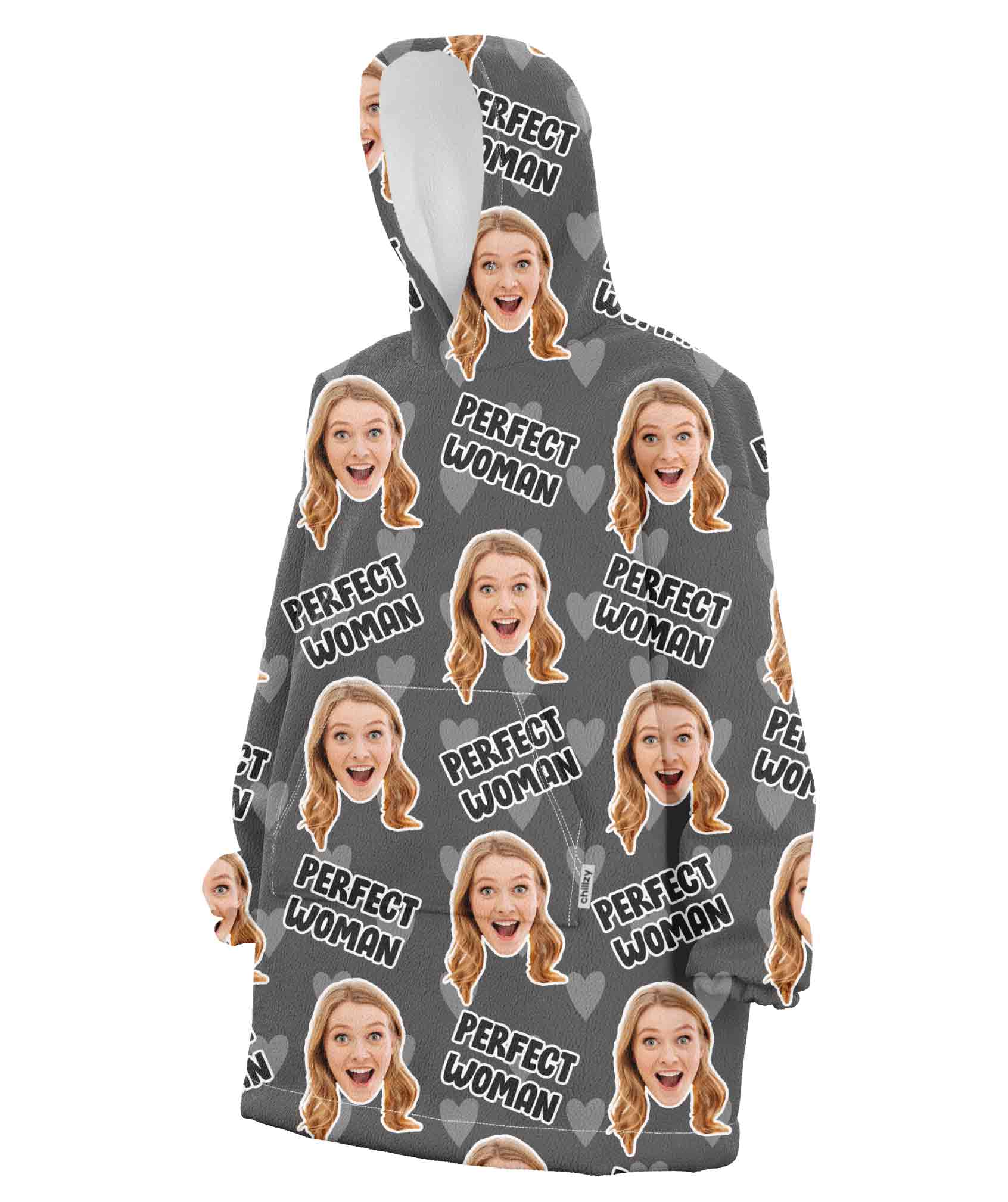 Perfect Woman Custom Hoodie Blanket