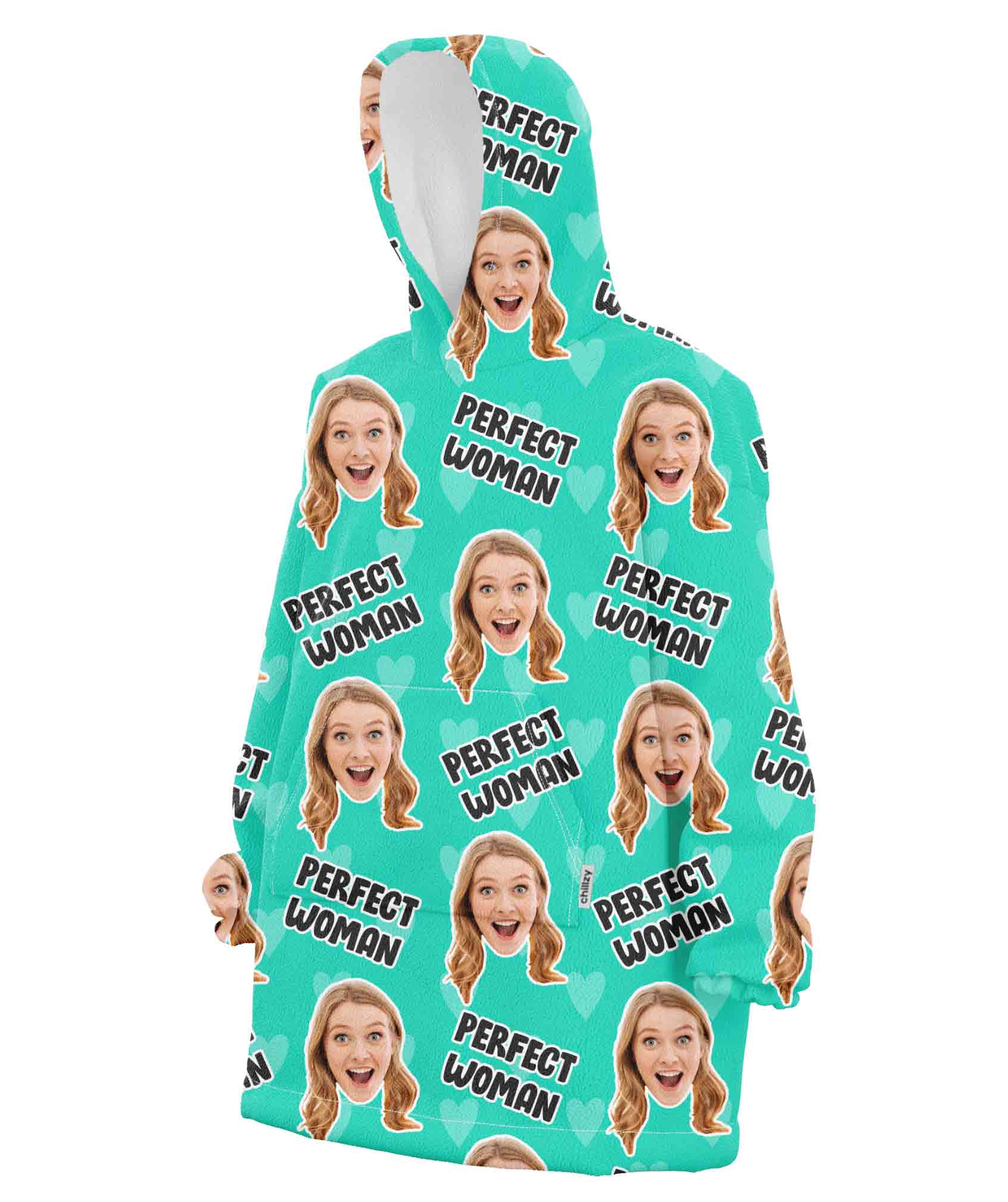 Perfect Woman Custom Hoodie Blanket