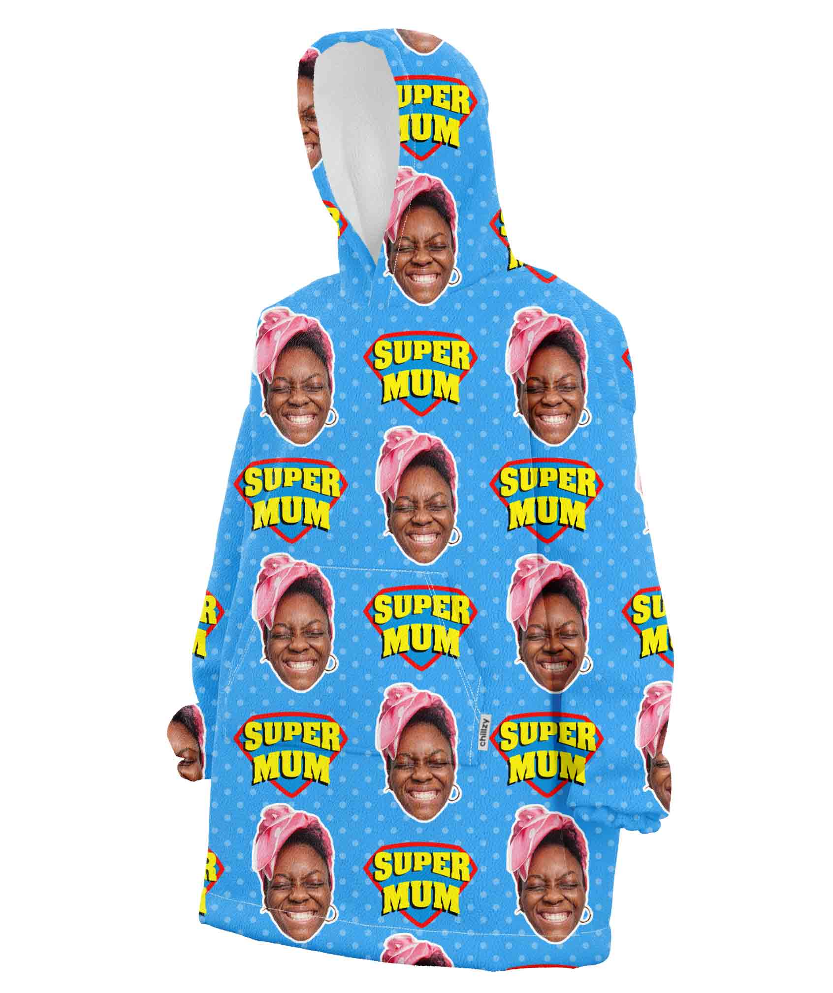 Super Mum Custom Hoodie Blanket