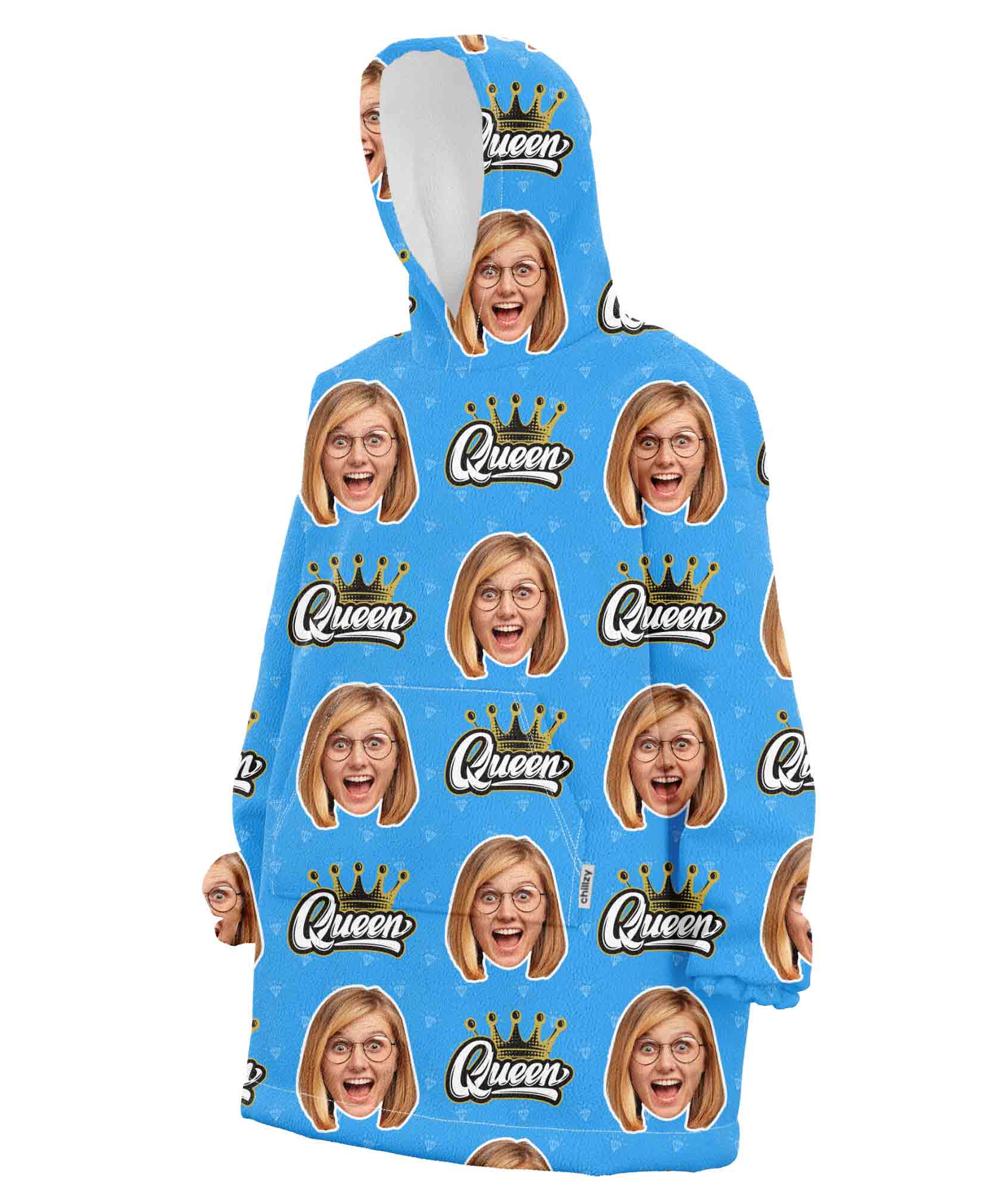 The Queen Custom Hoodie Blanket