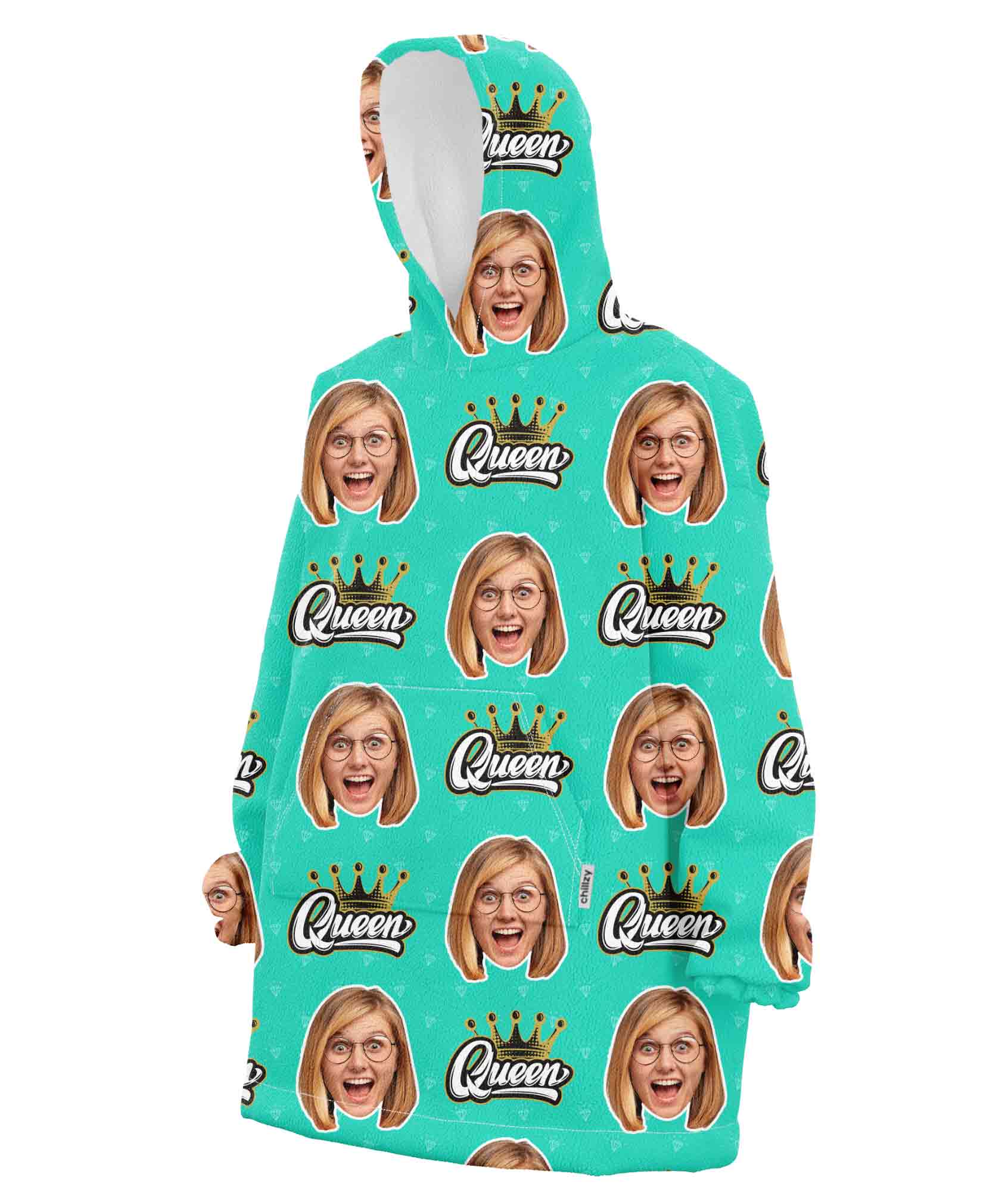 The Queen Custom Hoodie Blanket