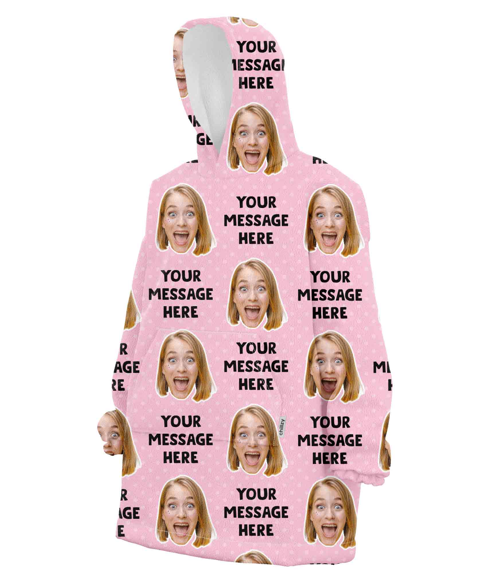 Your Message Personalised Hoodie Blanket