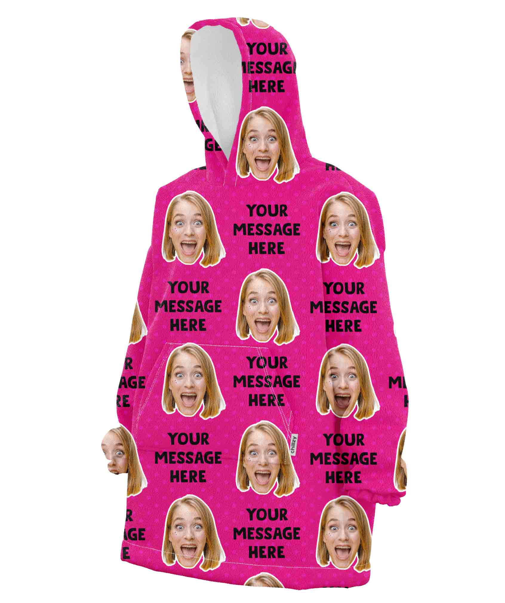 Your Message Personalised Hoodie Blanket