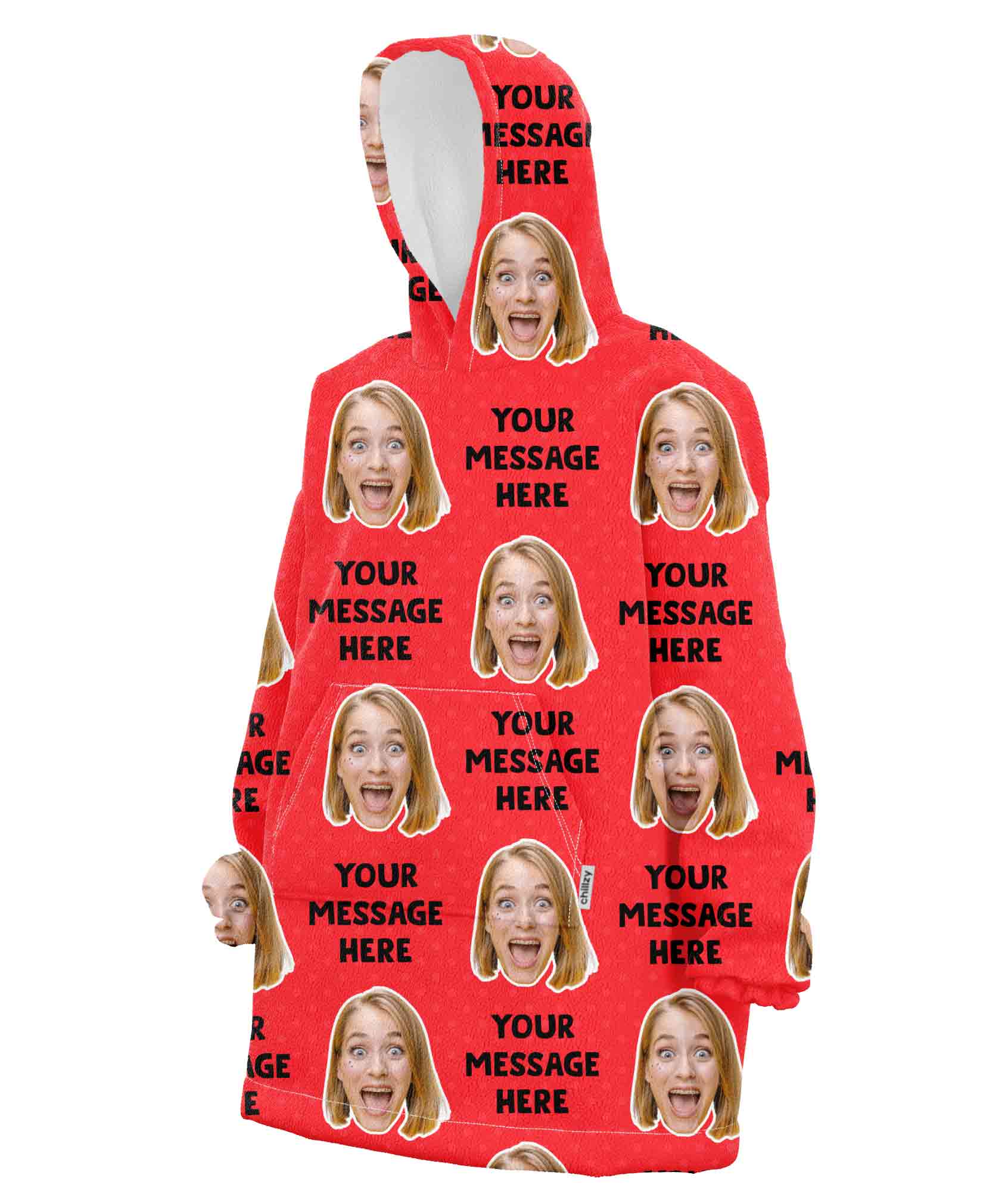 Your Message Personalised Hoodie Blanket
