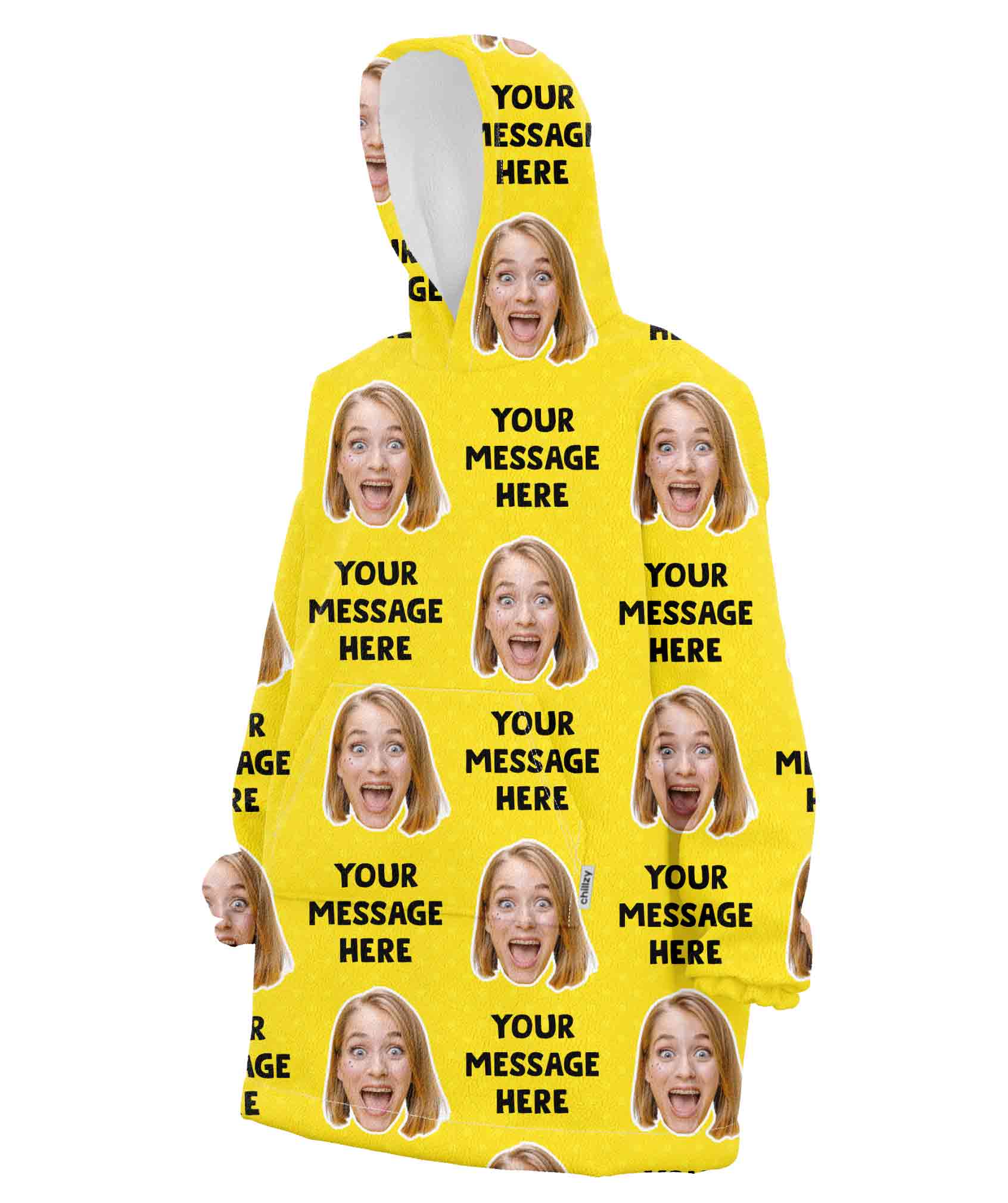 Your Message Personalised Hoodie Blanket