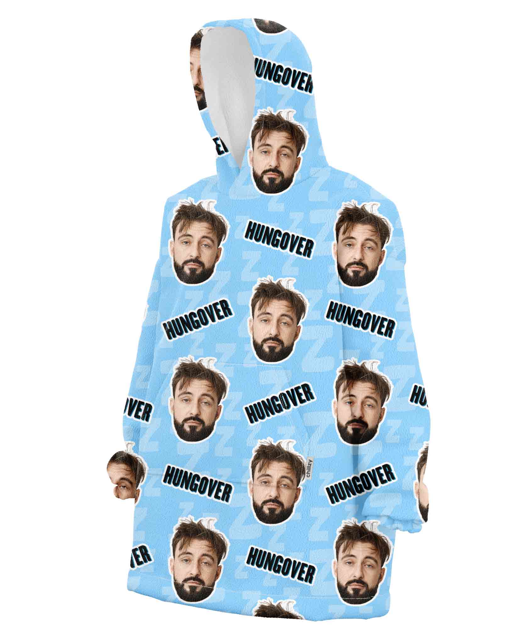 Hungover Custom Hoodie Blanket