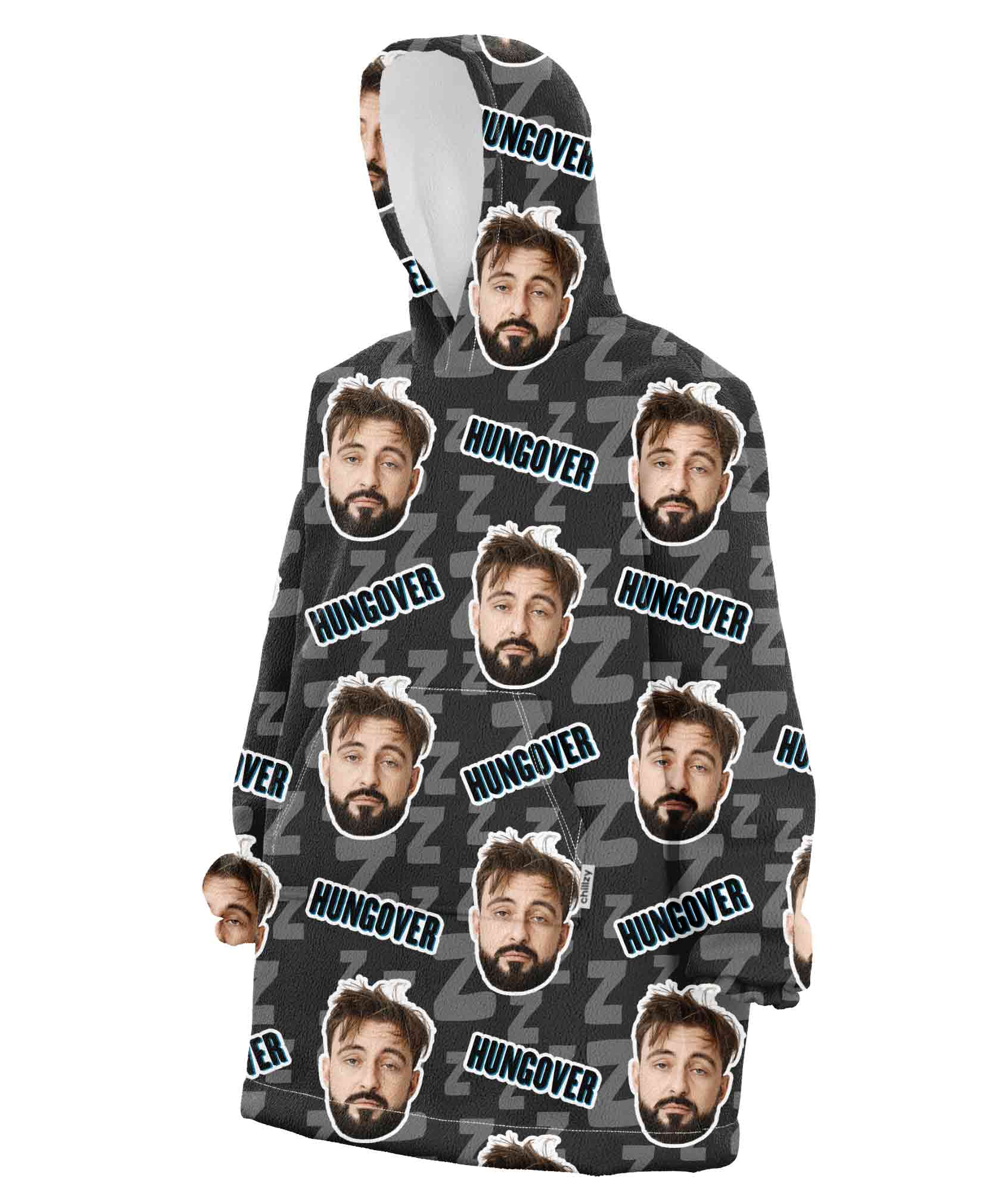 Hungover Custom Hoodie Blanket