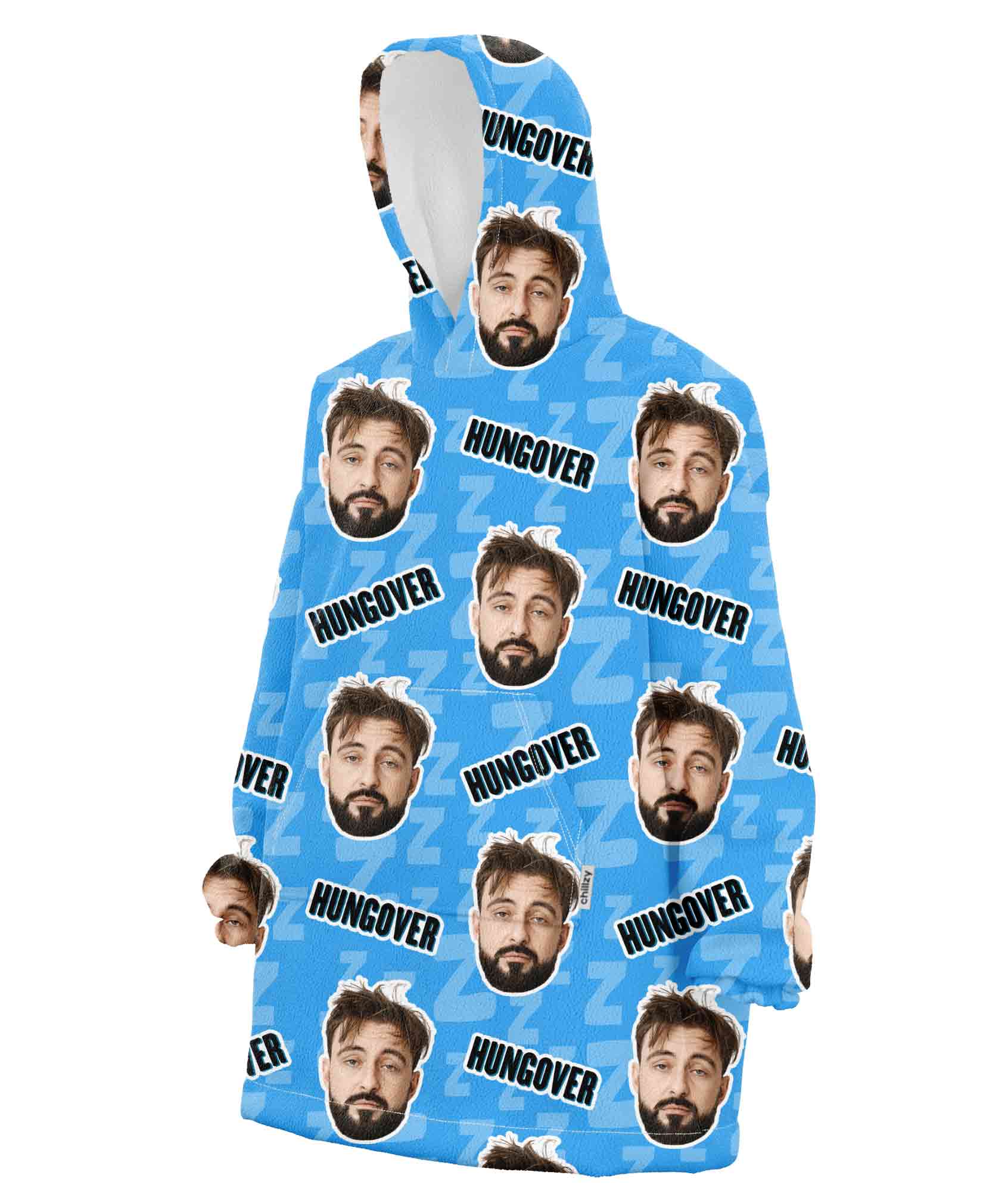Hungover Custom Hoodie Blanket
