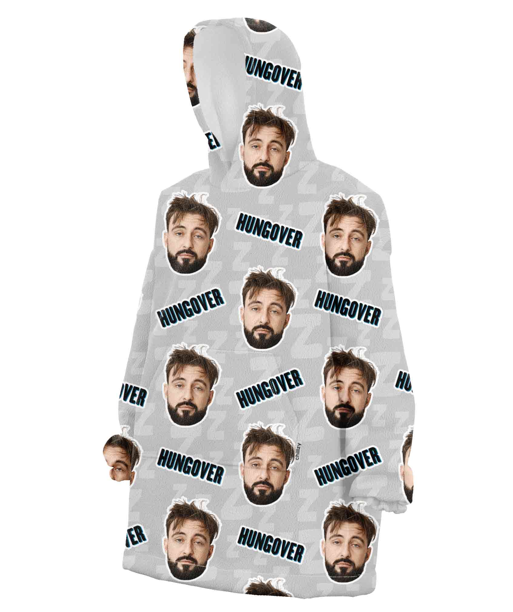 Hungover Custom Hoodie Blanket