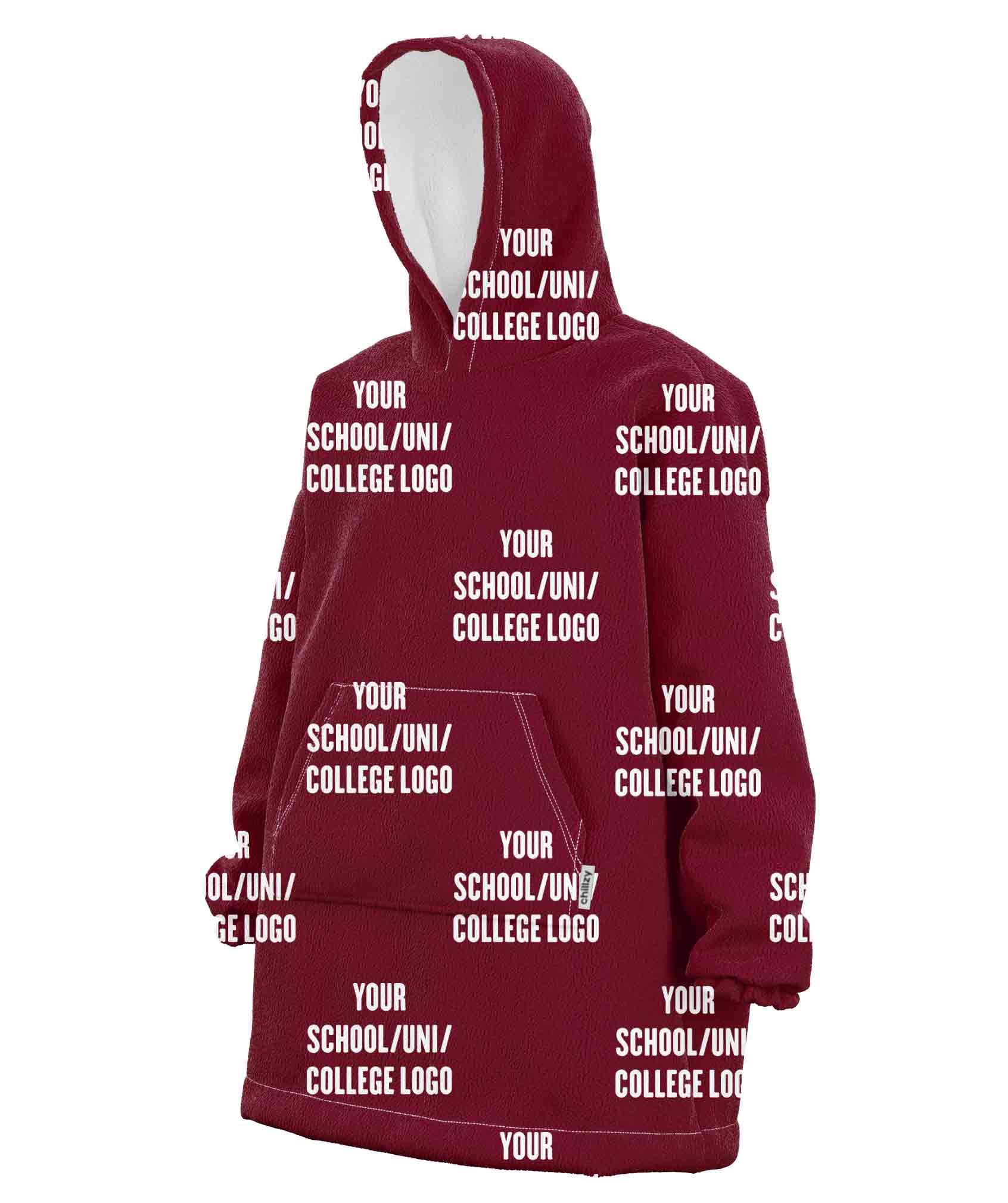Your School, College or Uni Custom Hoodie Blanket