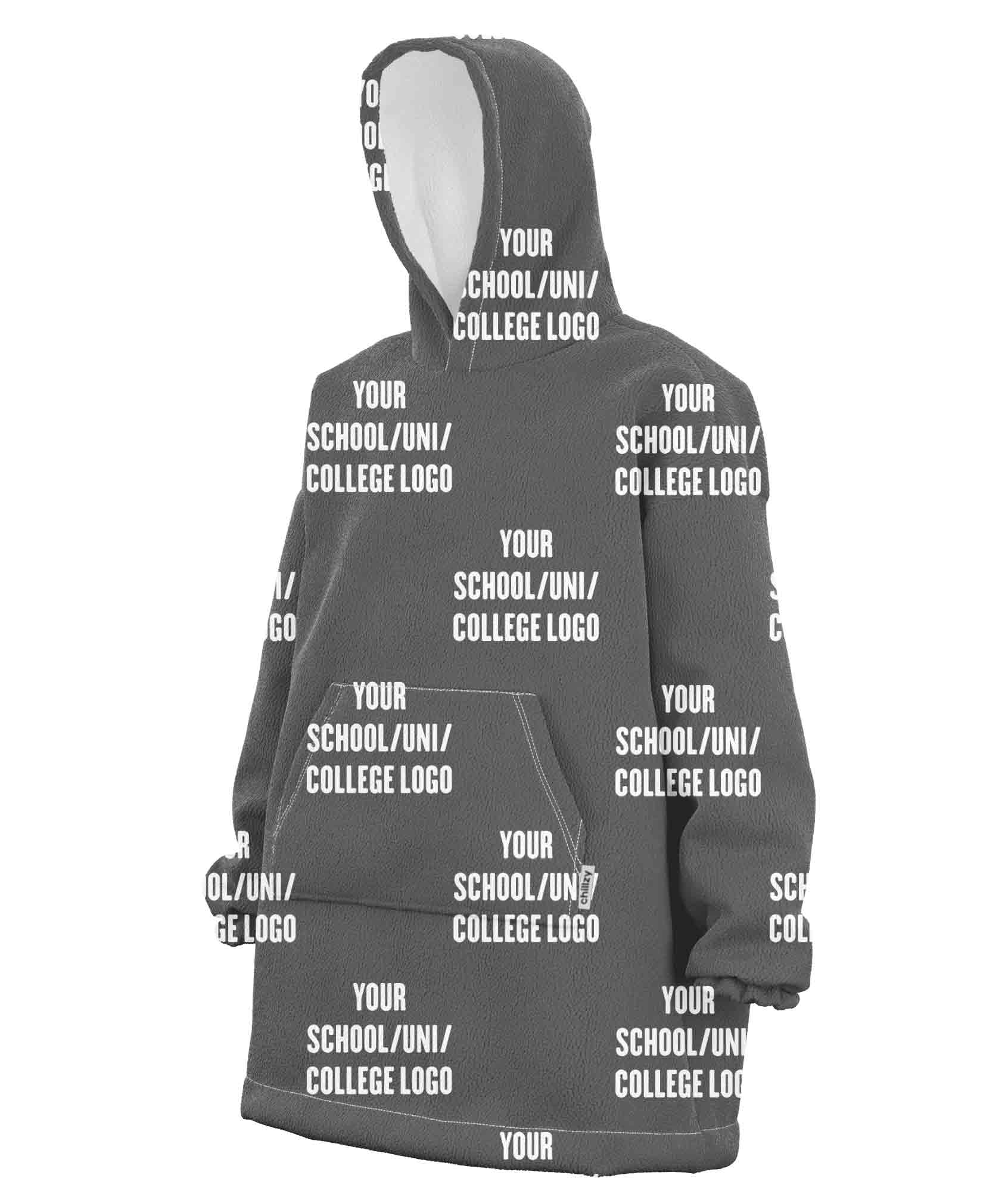 Your School, College or Uni Custom Hoodie Blanket