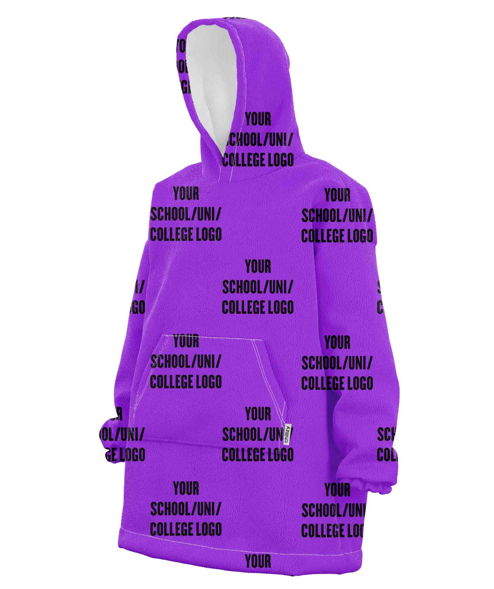 Your School, College or Uni Custom Hoodie Blanket