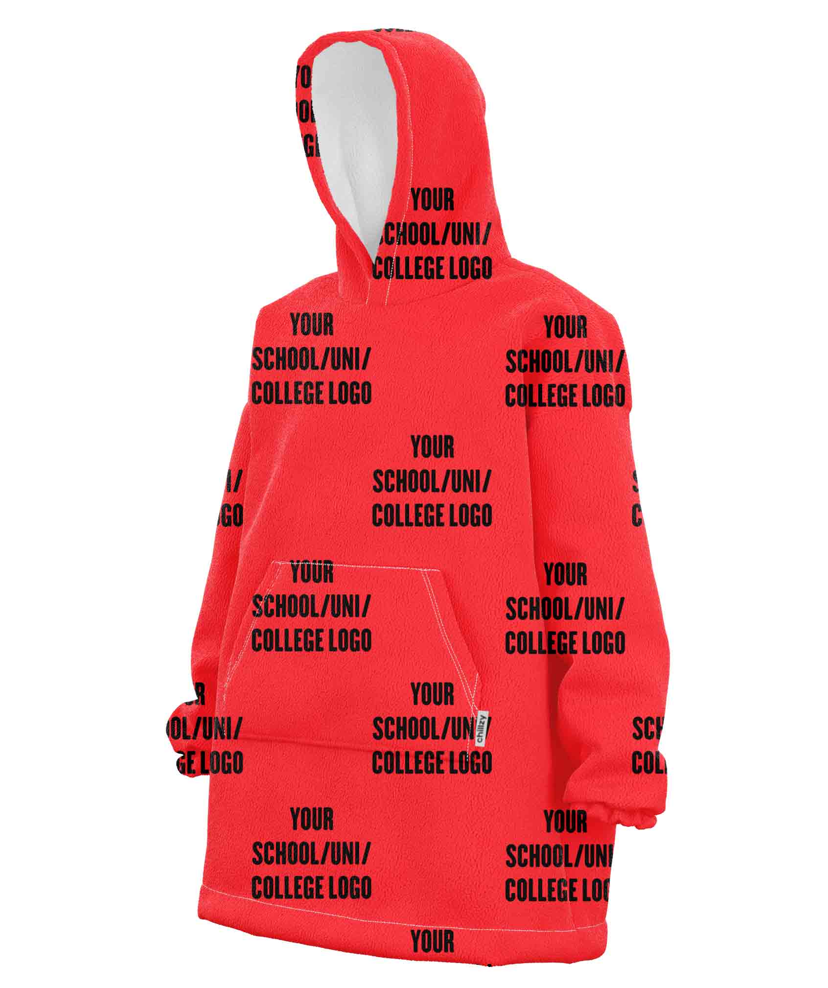 Your School, College or Uni Custom Hoodie Blanket