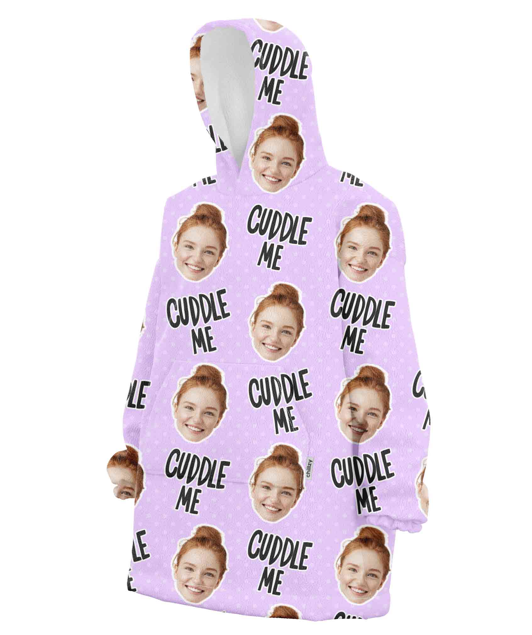 Cuddle Me Custom Hoodie Blanket